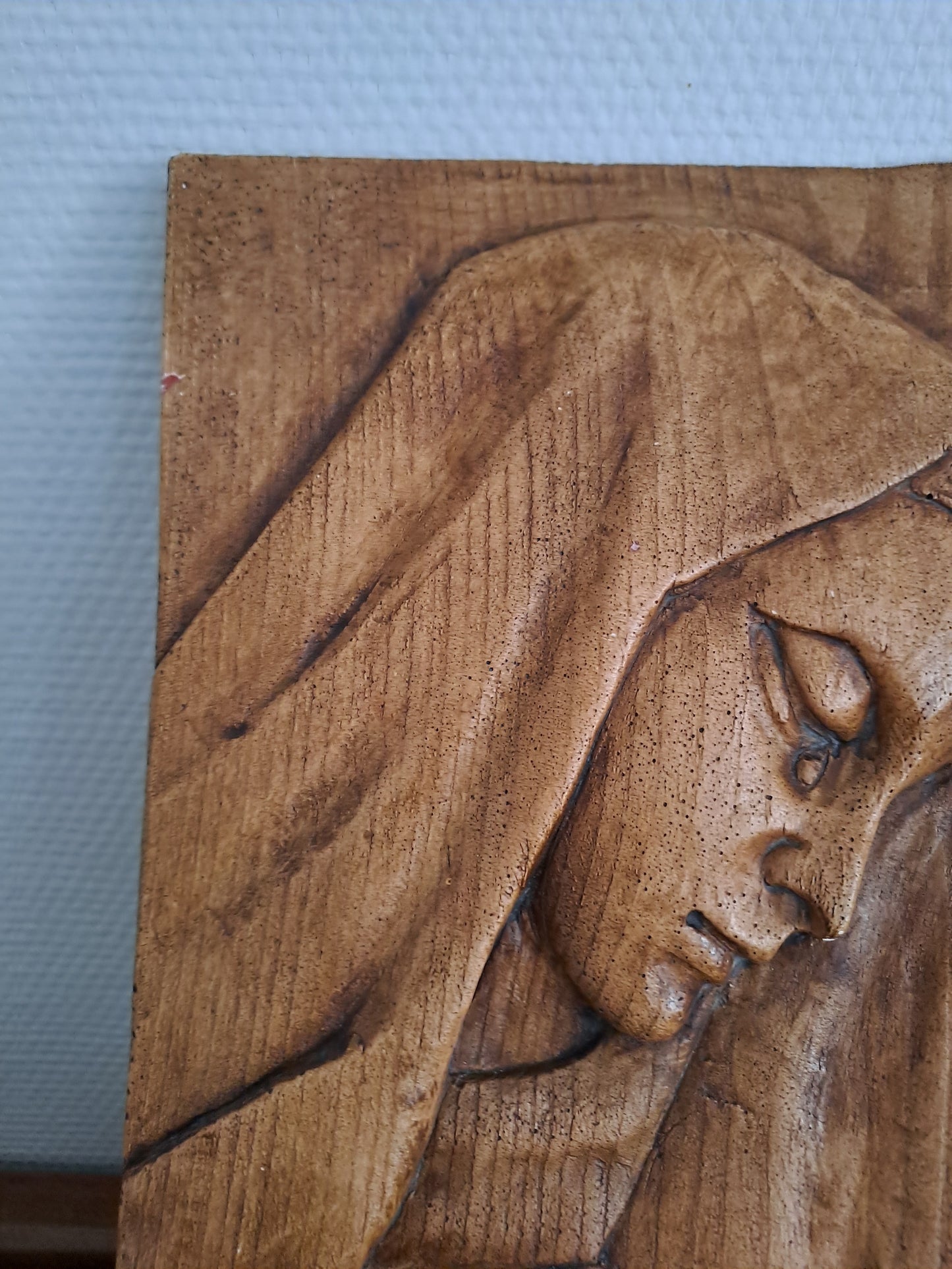 Carreau. 3D. Mater Dolorosa. Sainte Vierge Marie.  32.5 Cm X  22 Cm.