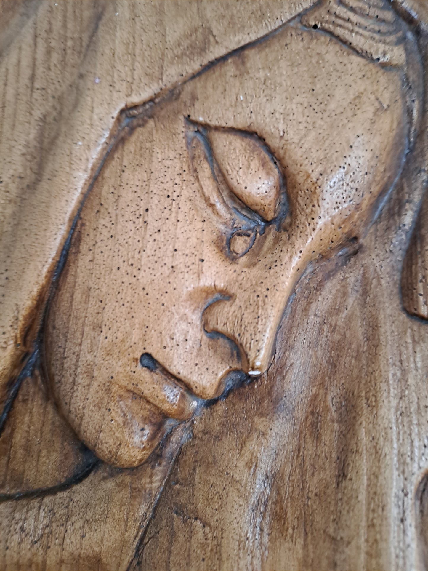 Carreau. 3D. Mater Dolorosa. Sainte Vierge Marie.  32.5 Cm X  22 Cm.