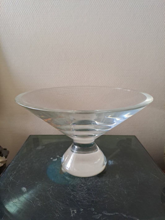 Centre De Table/ Coupe En Cristal. Design. Ancien vintage decoration.