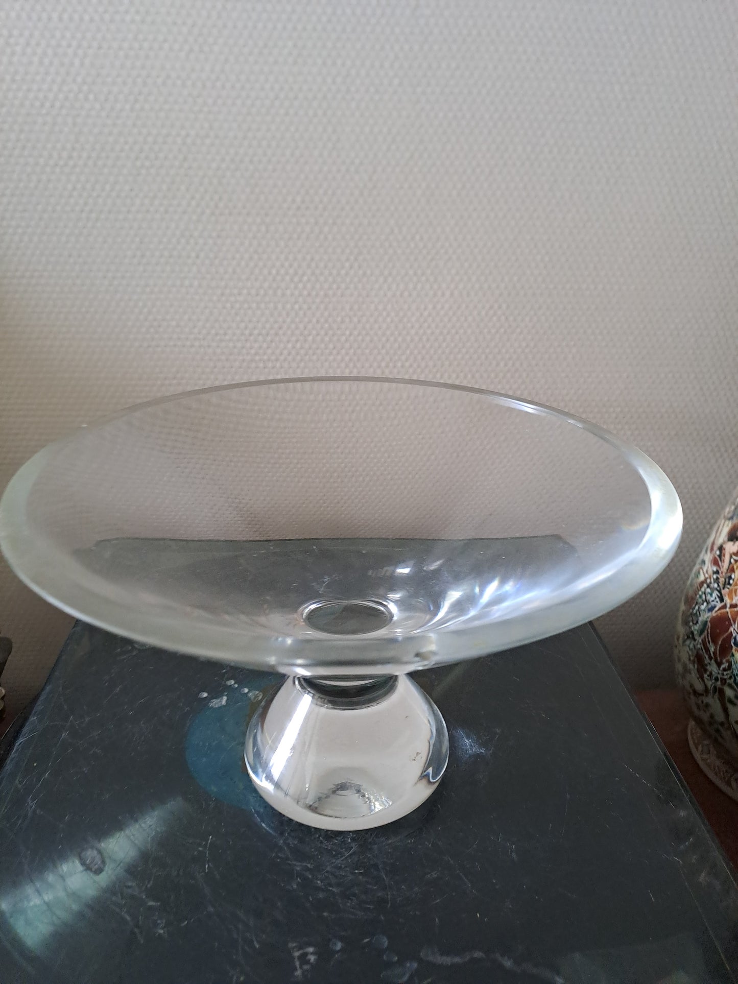 Centre De Table/ Coupe En Cristal. Design. Ancien vintage decoration.