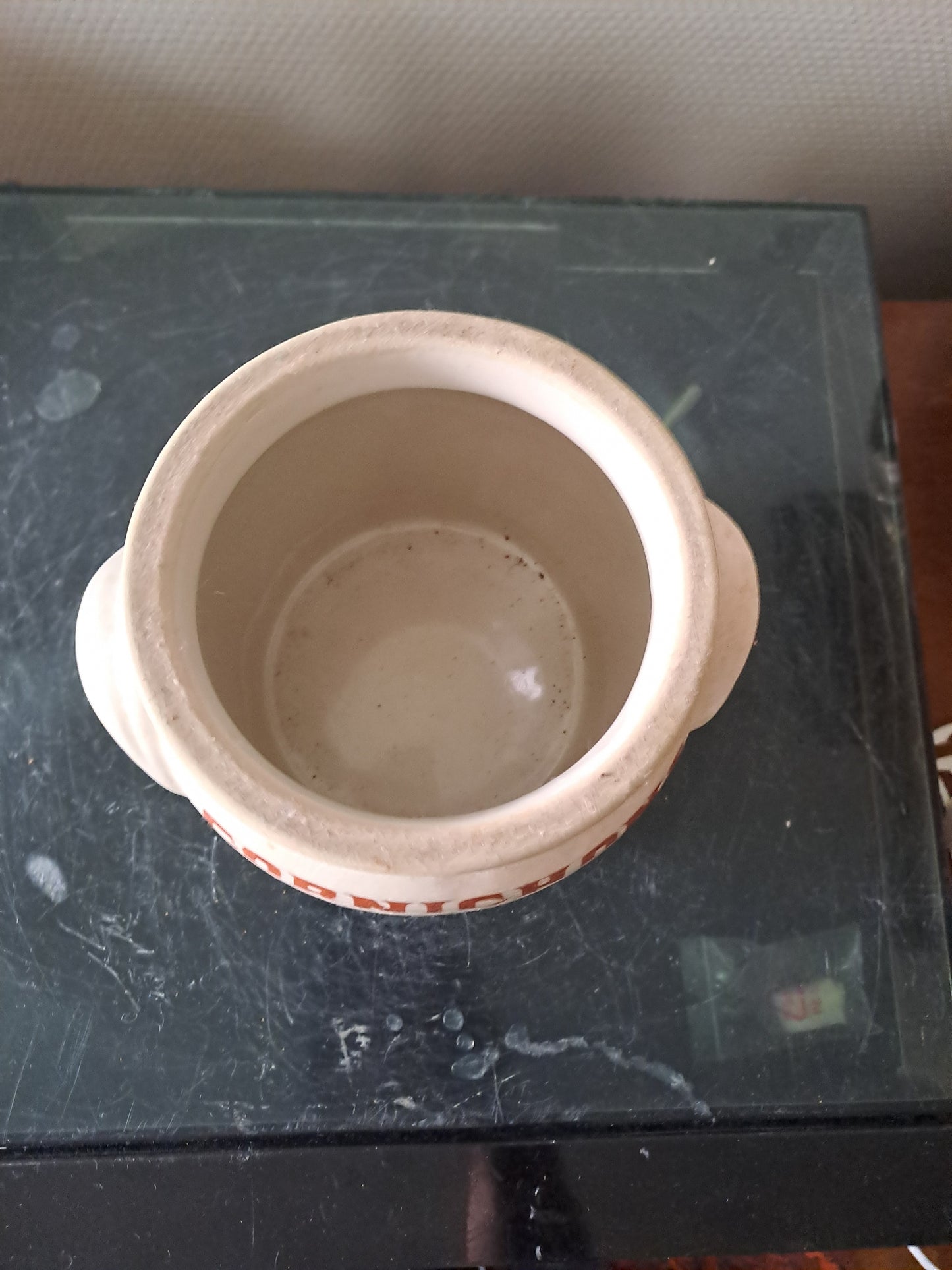 Pot À Cornichons En Grès Bouchon En Liège. Estampillé.