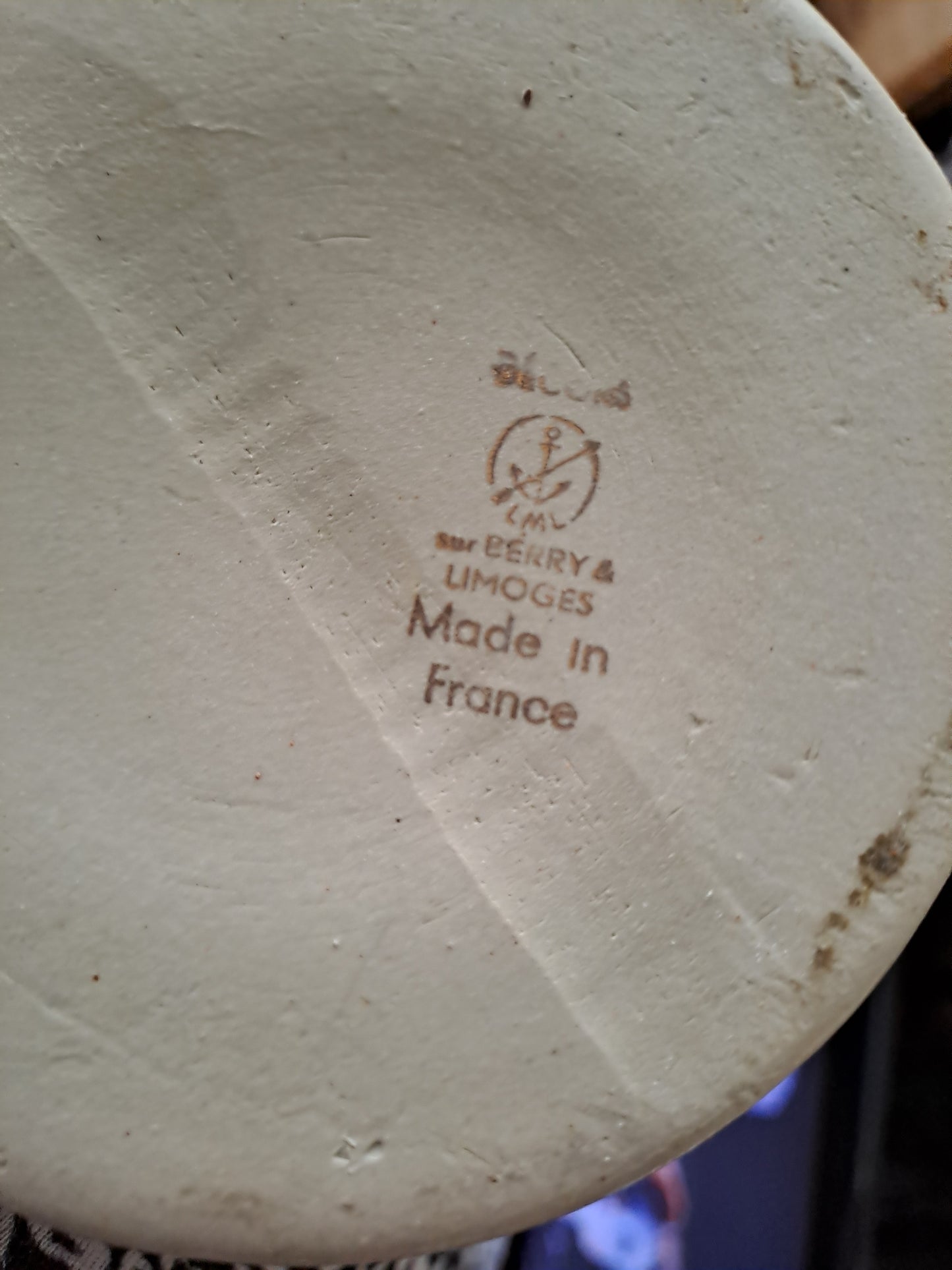 Pot À Moutarde. Estampillée Berry Et Limoges.