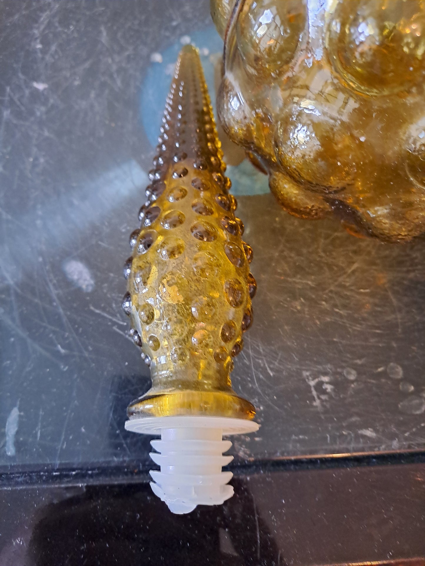 Bouteille d'Empoli dites genie. 50 cm X 12 cm