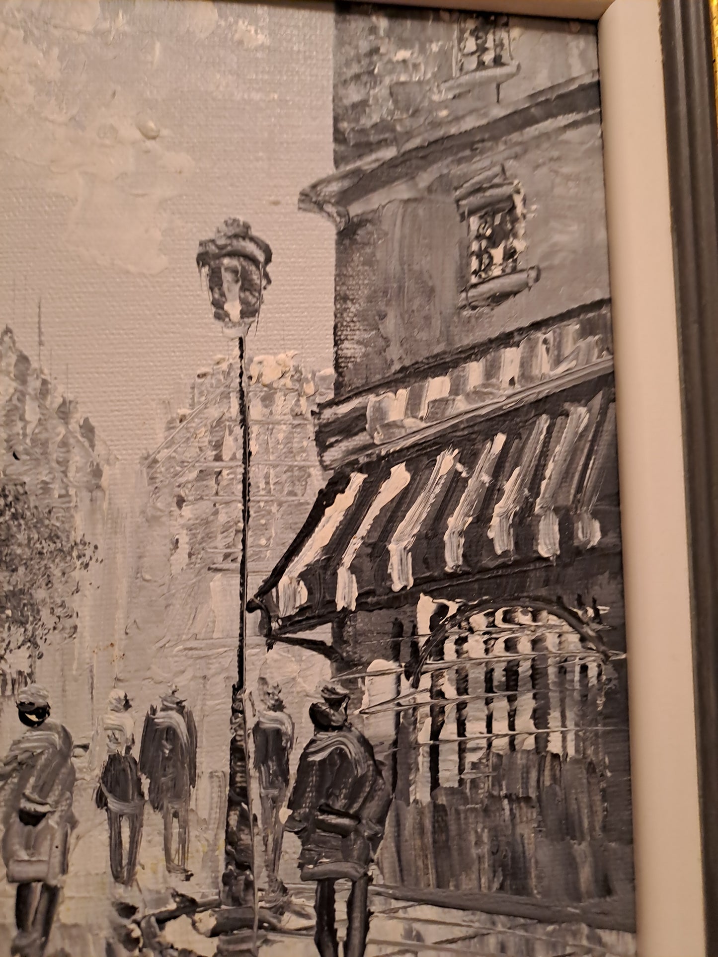 Notre Dame De Paris. Tableau Signé Burett. Peinture Au Couteau Sur Toile.