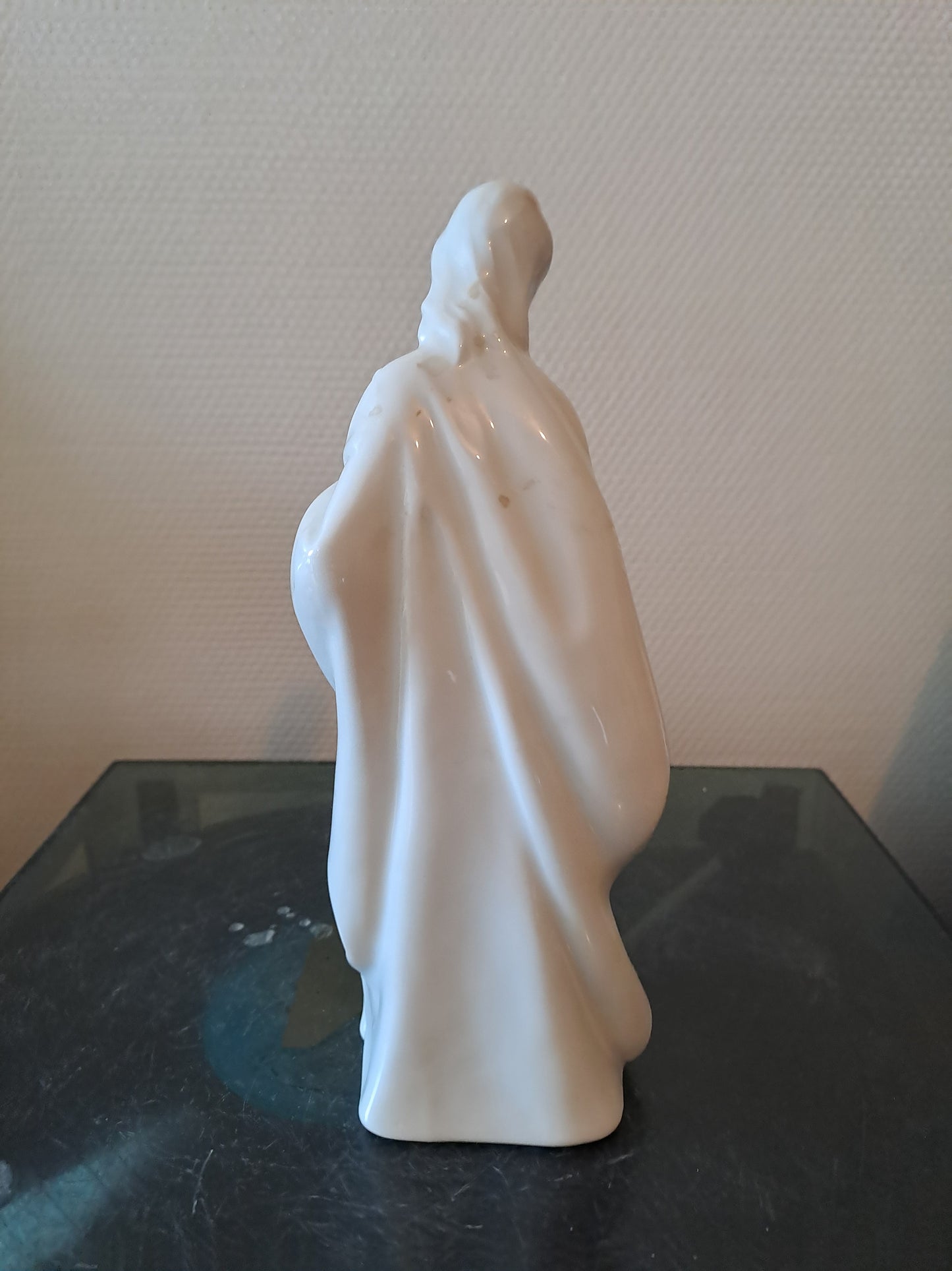 Statue Saint Joseph En Porcelaine. Ancien décoration vintage catholique Sacré-Cœur