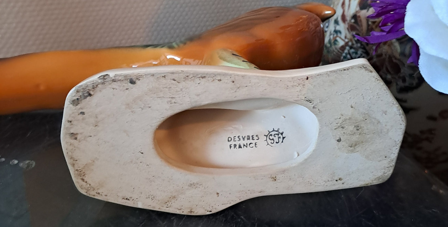 Faisan DESVRES FRANCE. Art deco