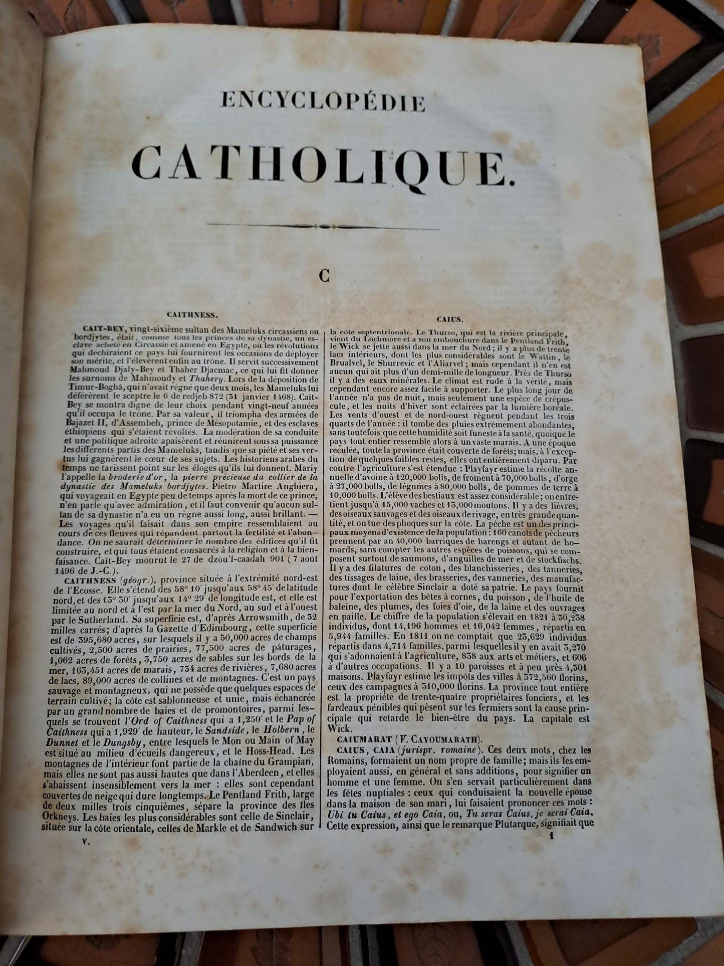 Encyclopedie Catholique Abbé Glaire T5 1843.