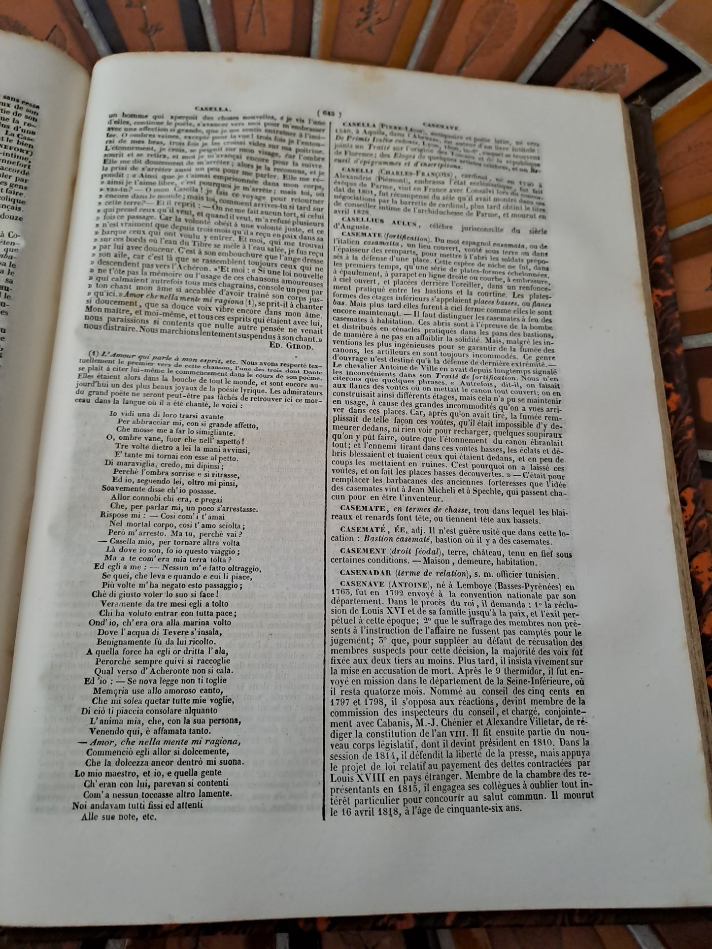 Encyclopedie Catholique Abbé Glaire T5 1843.