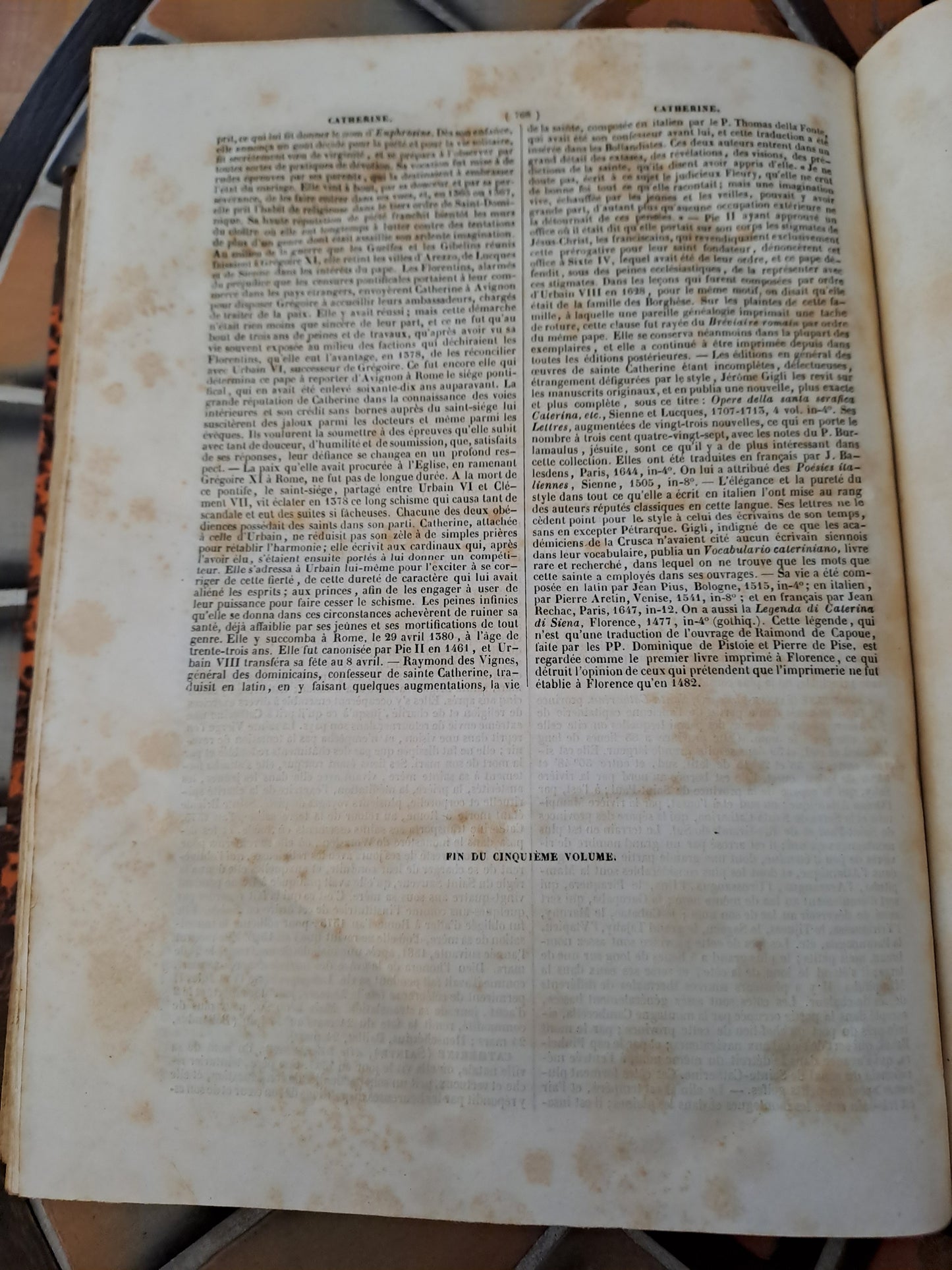 Encyclopedie Catholique Abbé Glaire T5 1843.