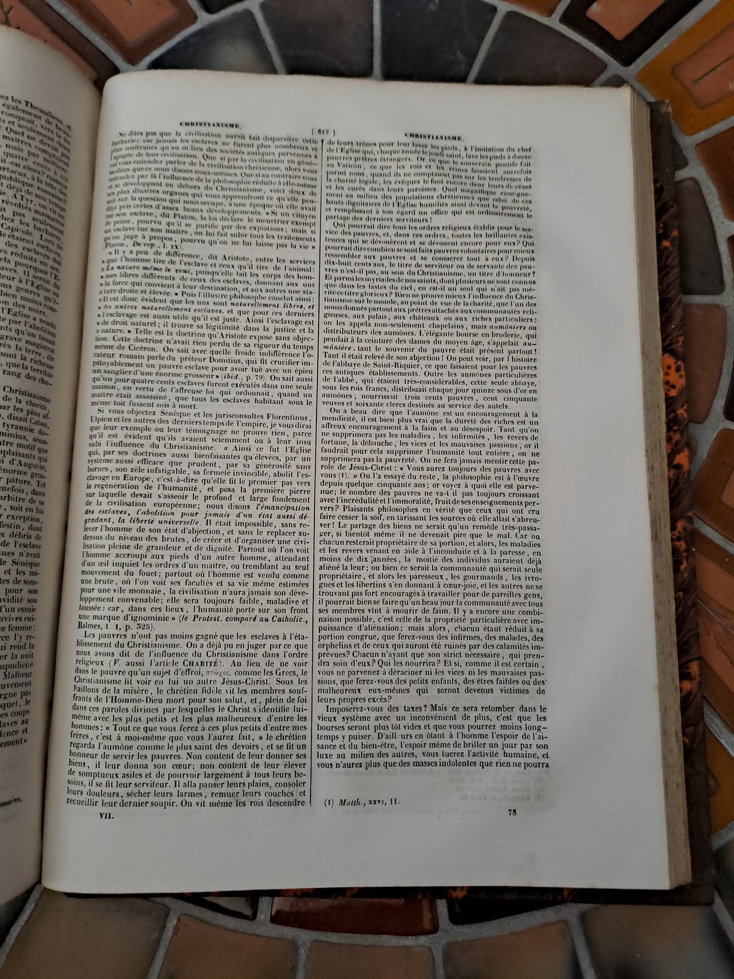 Encyclopedie Catholique. Abbé Glaire. T 7. 1844.