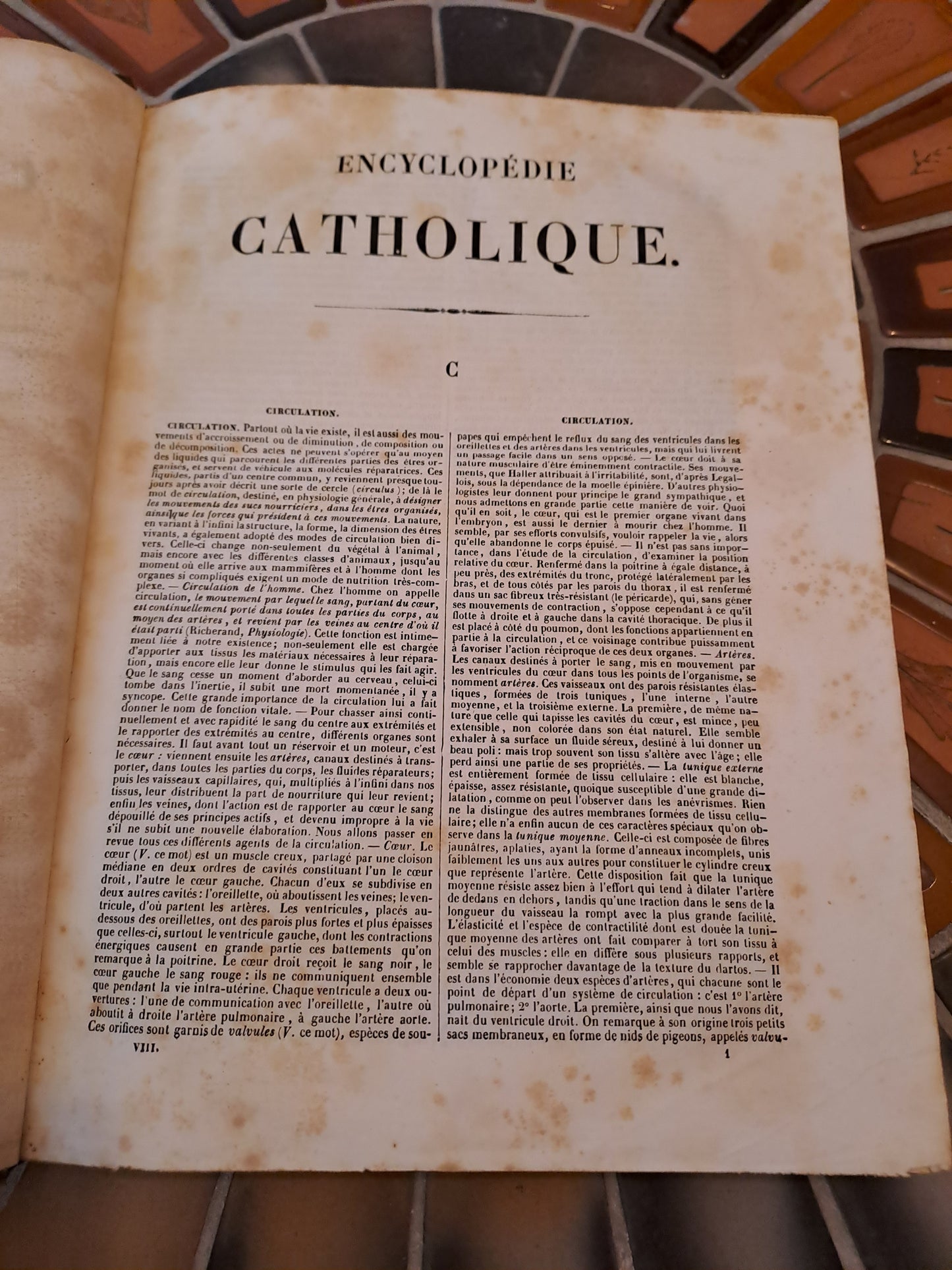 Encyclopedie Catholique. Abbé Glaire. T8.  1845.