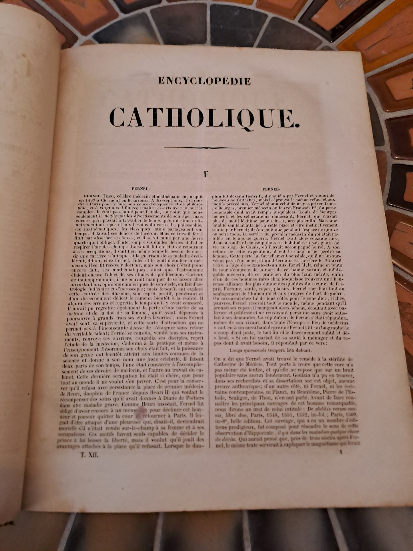 Encyclopedie Catholique. Abbé Glaire. T12. 1847.