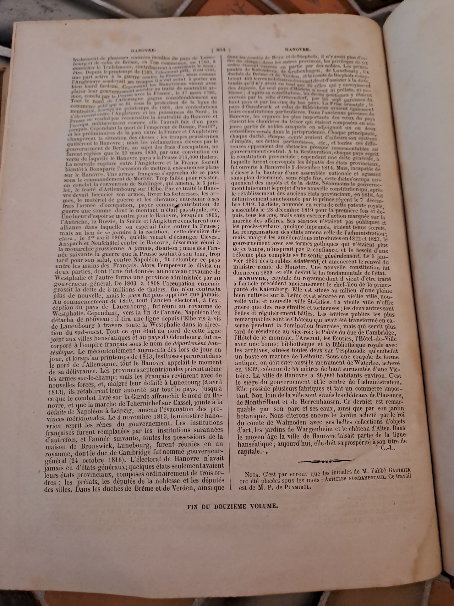 Encyclopedie Catholique. Abbé Glaire. T12. 1847.