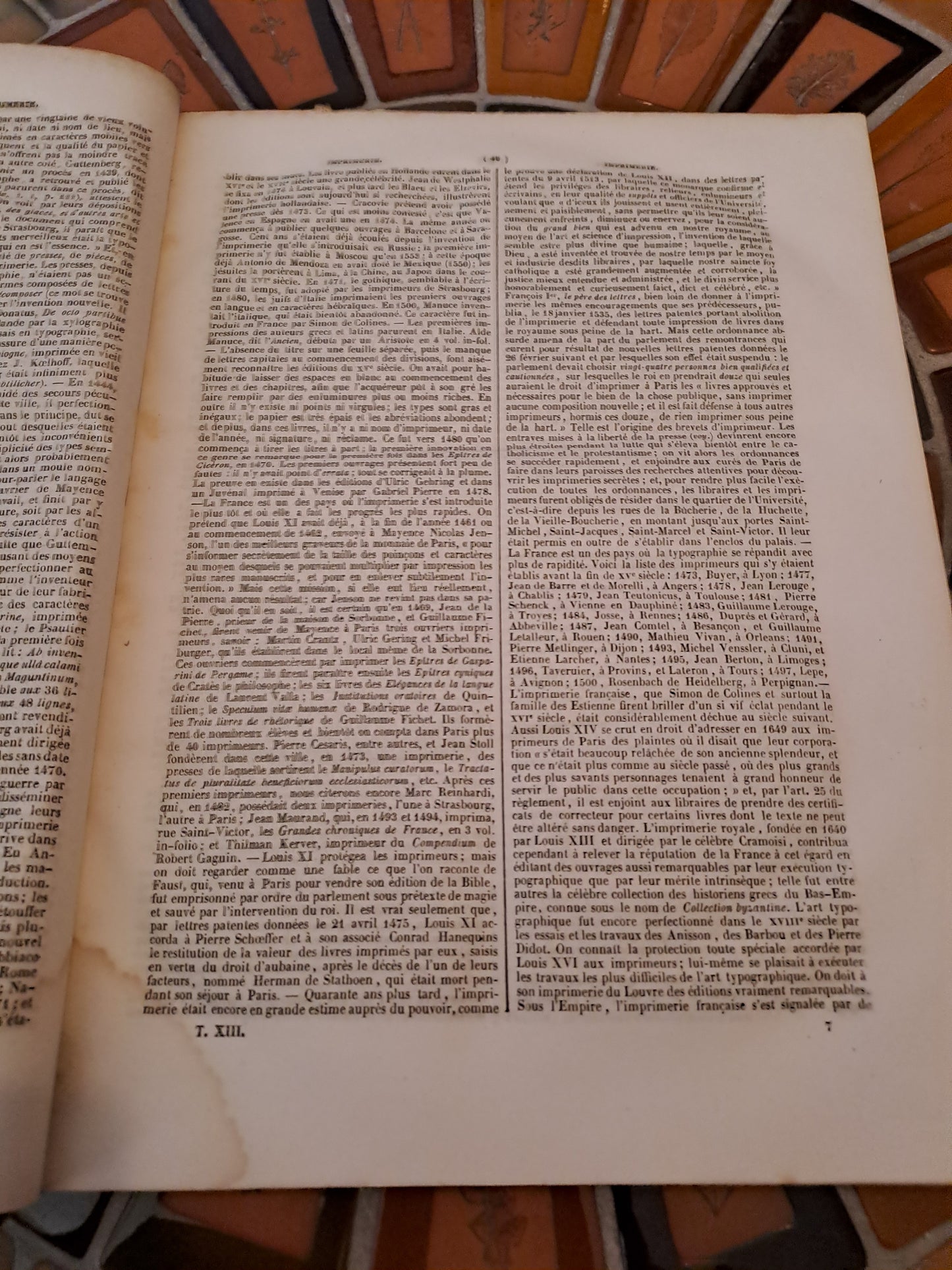 Encyclopedie Catholique. Abbé Glaire. T13. 1854. Revu Et Corrigé.