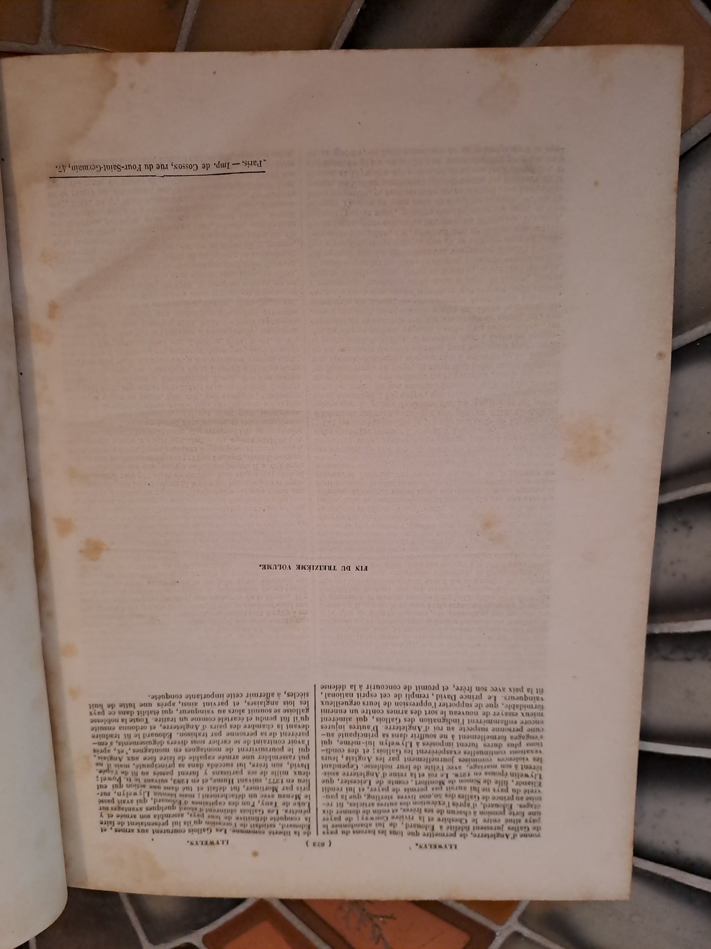 Encyclopedie Catholique. Abbé Glaire. T13. 1854. Revu Et Corrigé.