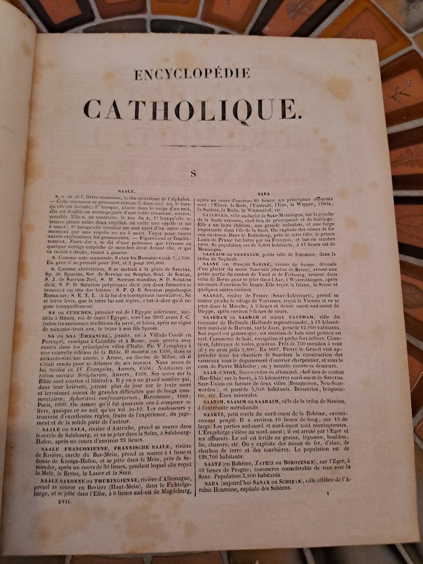 Encyclopedie Catholique. Abbé Glaire. T17. 1848.