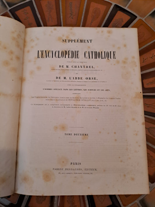 Encyclopedie Catholique. Supplément. T2.