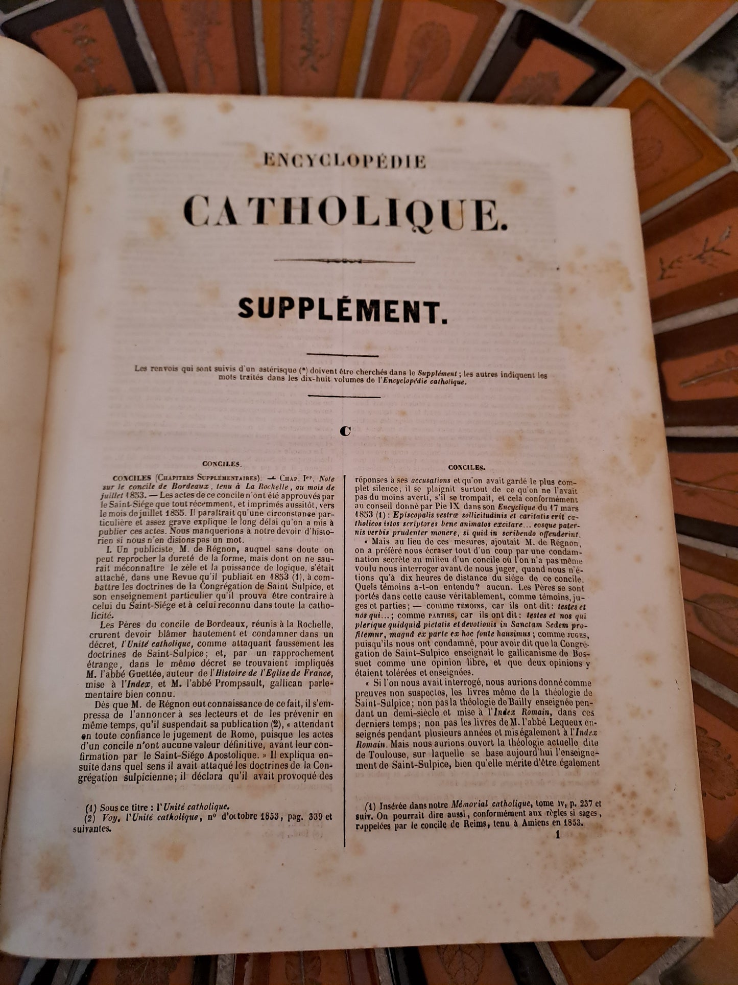 Encyclopedie Catholique. Supplément. T2.