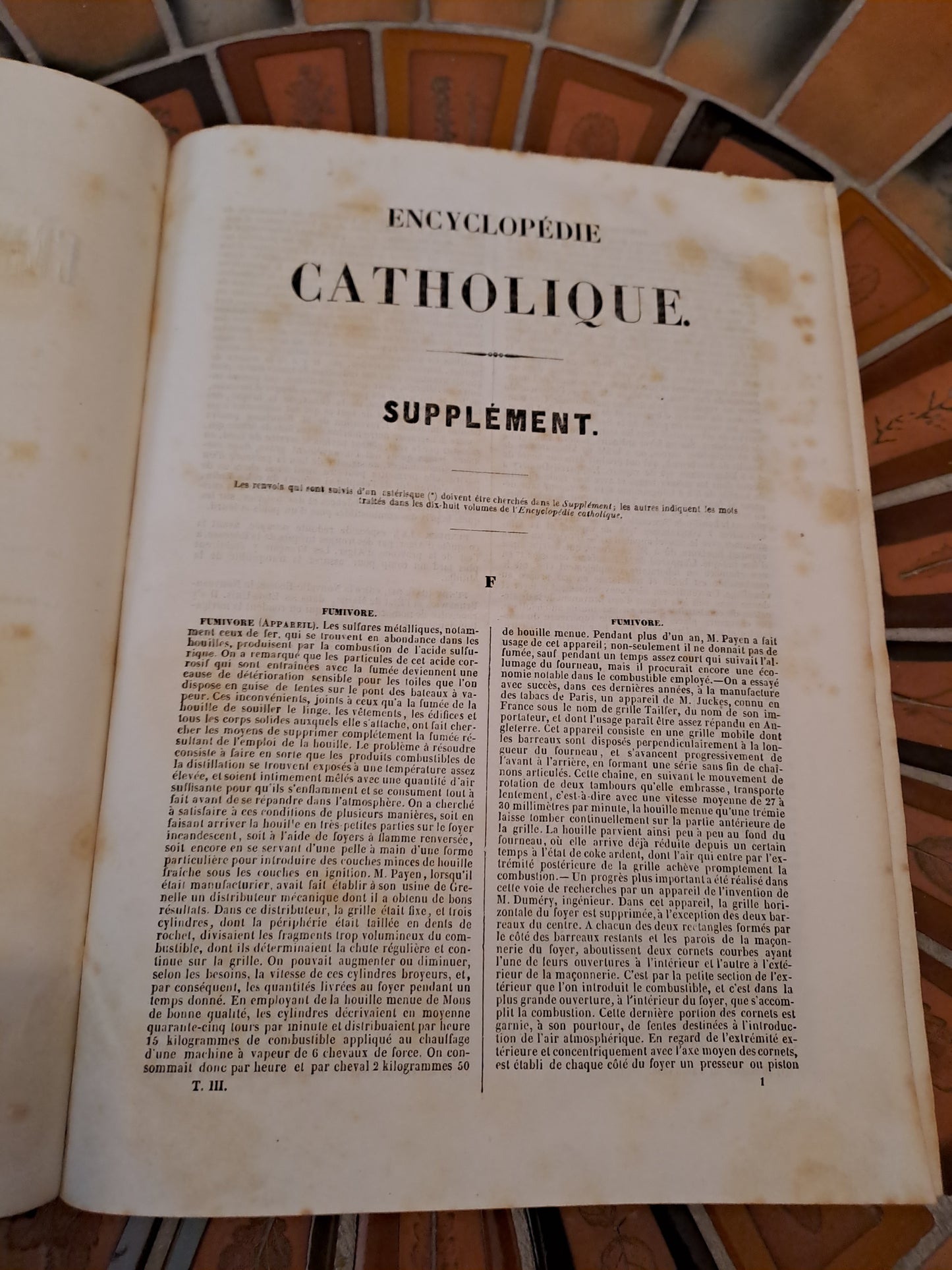 Encyclopedie Catholique. Supplément.  T3. Revu Corrigé Et Augmentée.