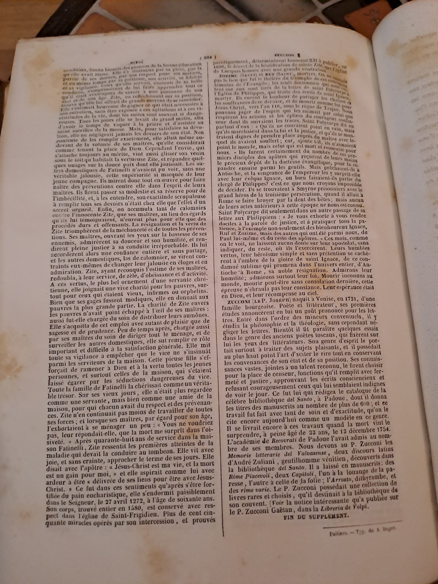 Encyclopedie Catholique. Supplément.  T3. Revu Corrigé Et Augmentée.