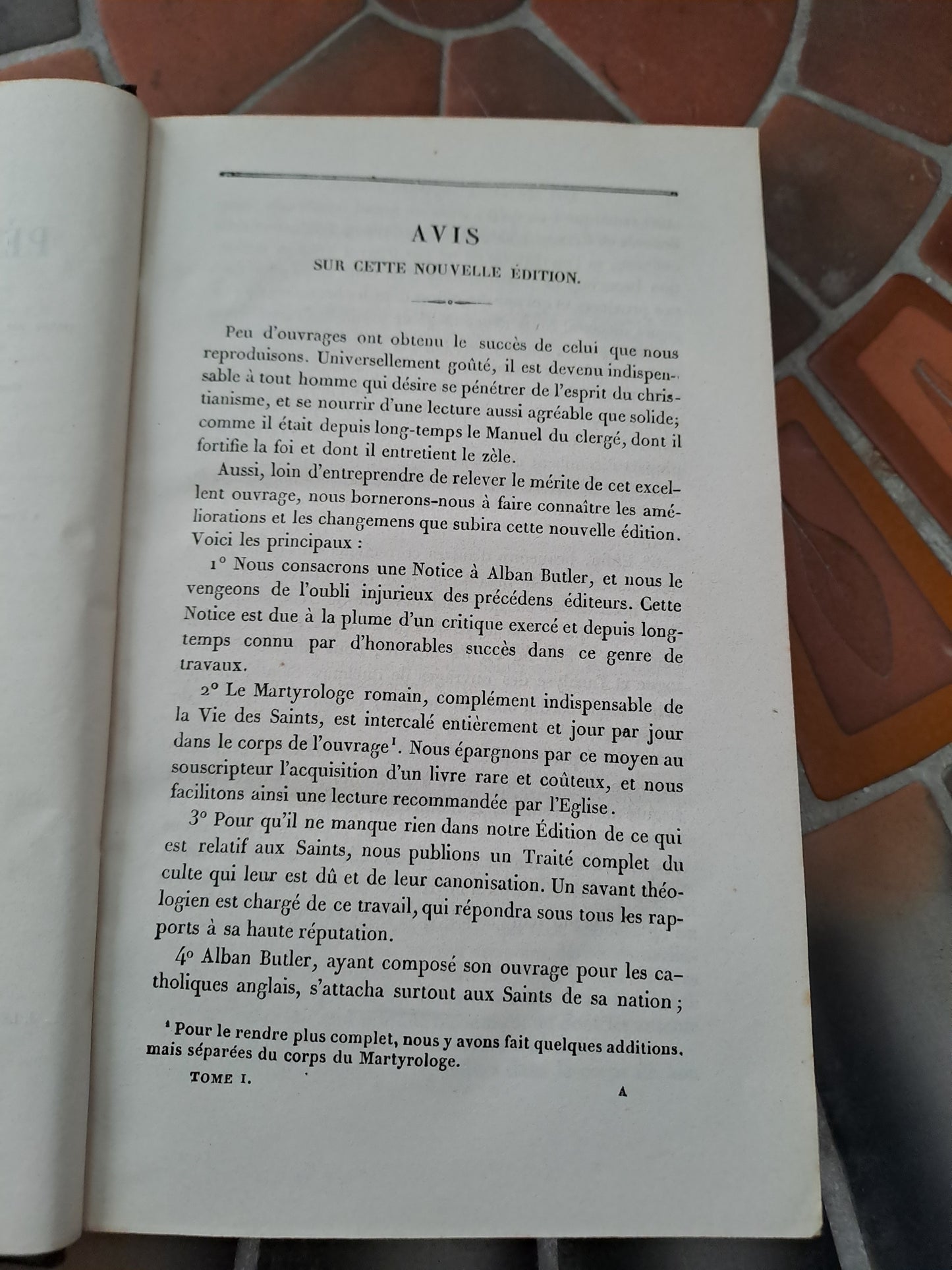 Vies Des Pères, Martyrs Et Autres... Abbé Godescard. T1. 1853.