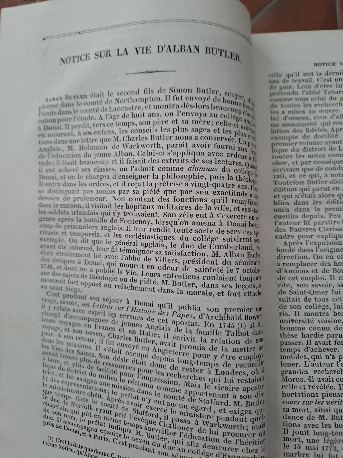Vies Des Pères, Martyrs Et Autres... Abbé Godescard. T1. 1853.