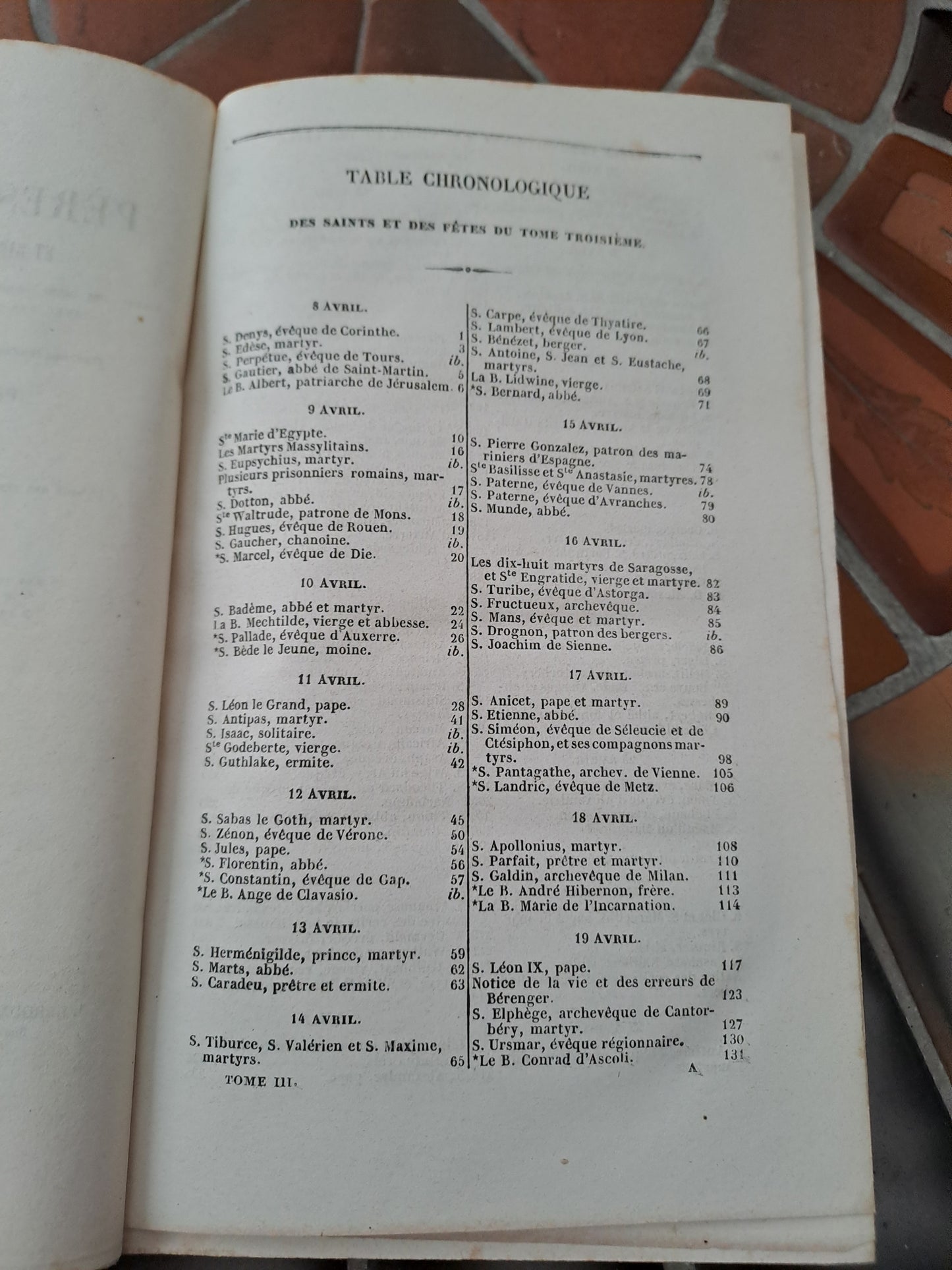 Vies Des Pères, Martyrs Et Autres... Abbé Godescard. T3. 1853.