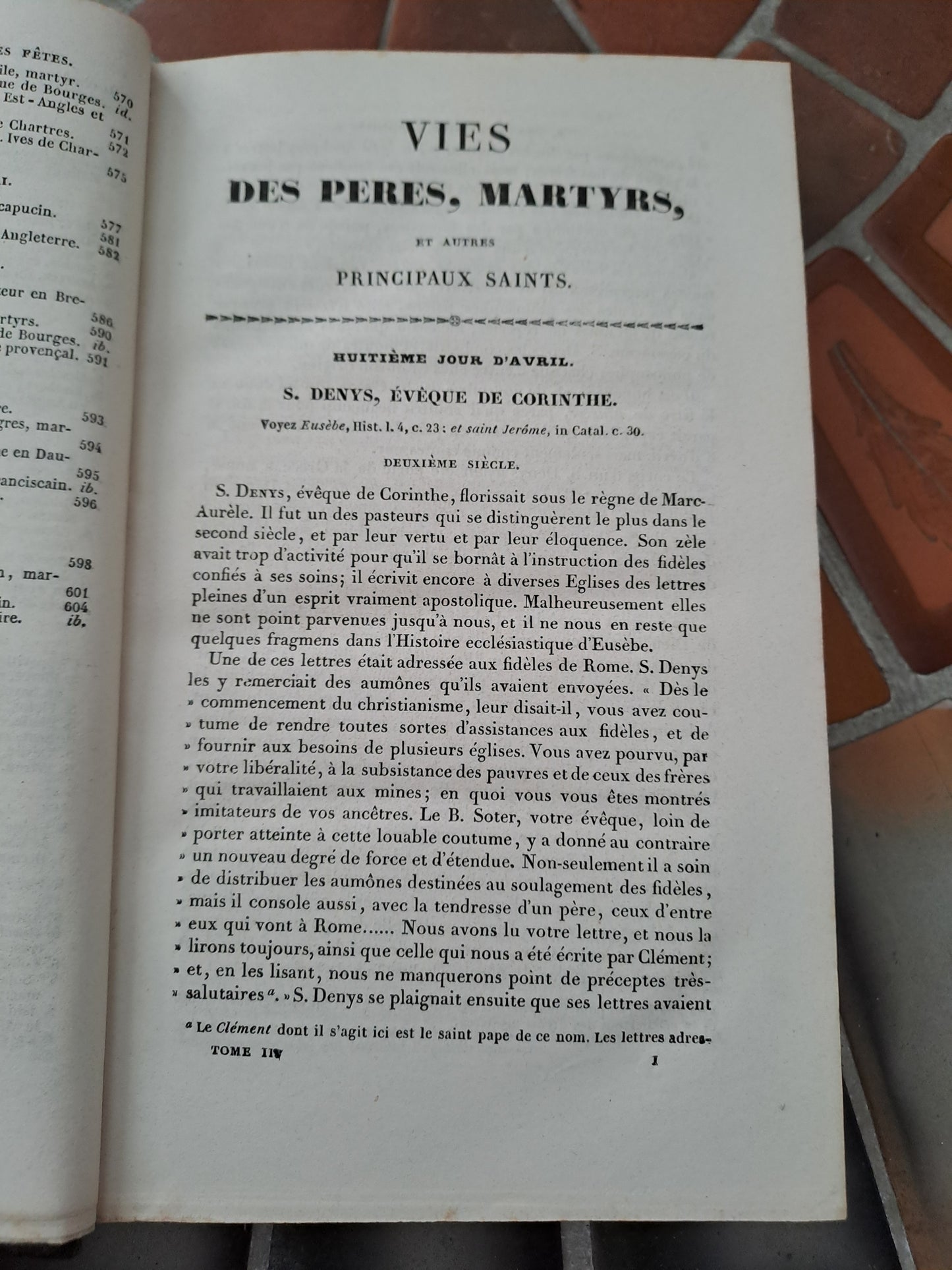 Vies Des Pères, Martyrs Et Autres... Abbé Godescard. T3. 1853.