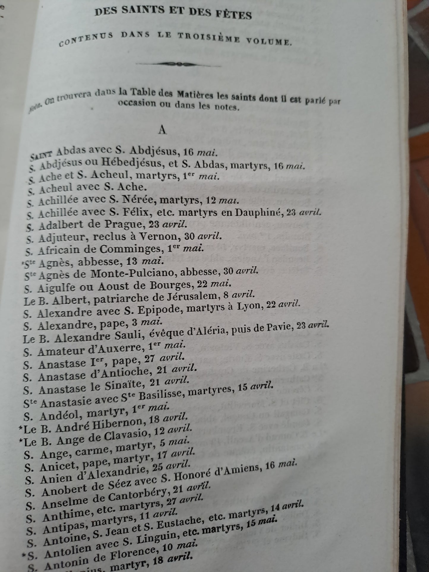 Vies Des Pères, Martyrs Et Autres... Abbé Godescard. T3. 1853.