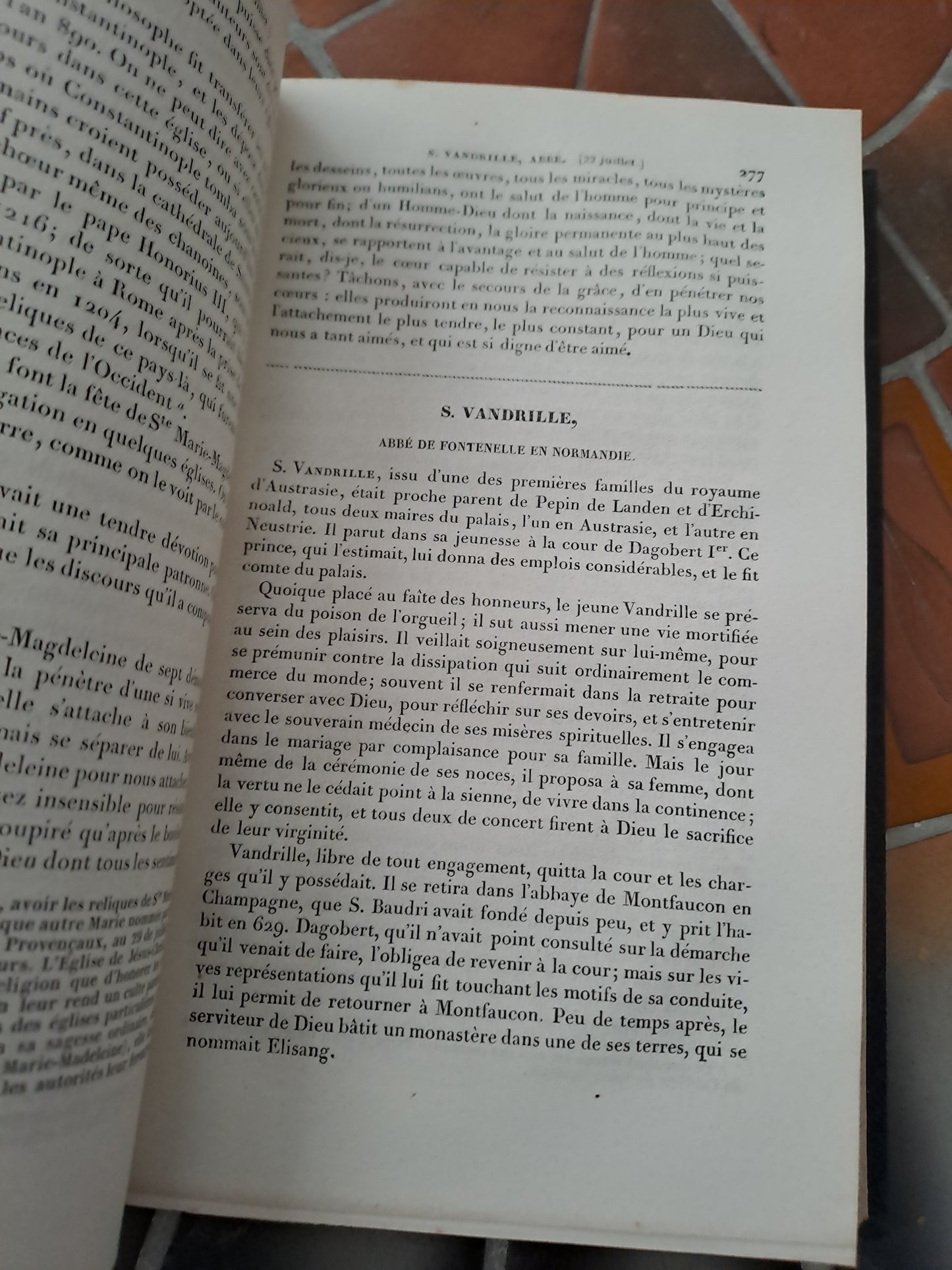 Vies Des Pères, Martyrs Et Autres... Abbé Godescard. T5. 1853.