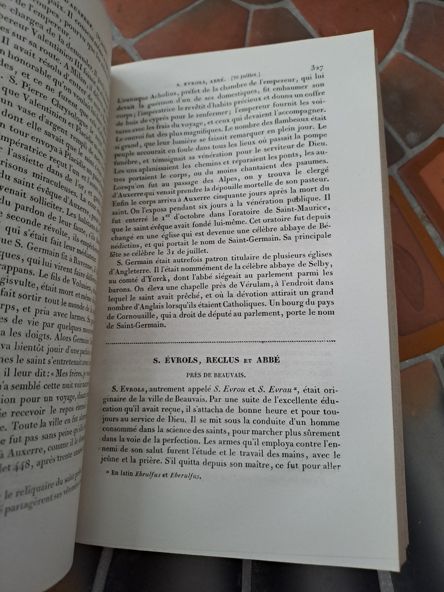 Vies Des Pères, Martyrs Et Autres... Abbé Godescard. T5. 1853.