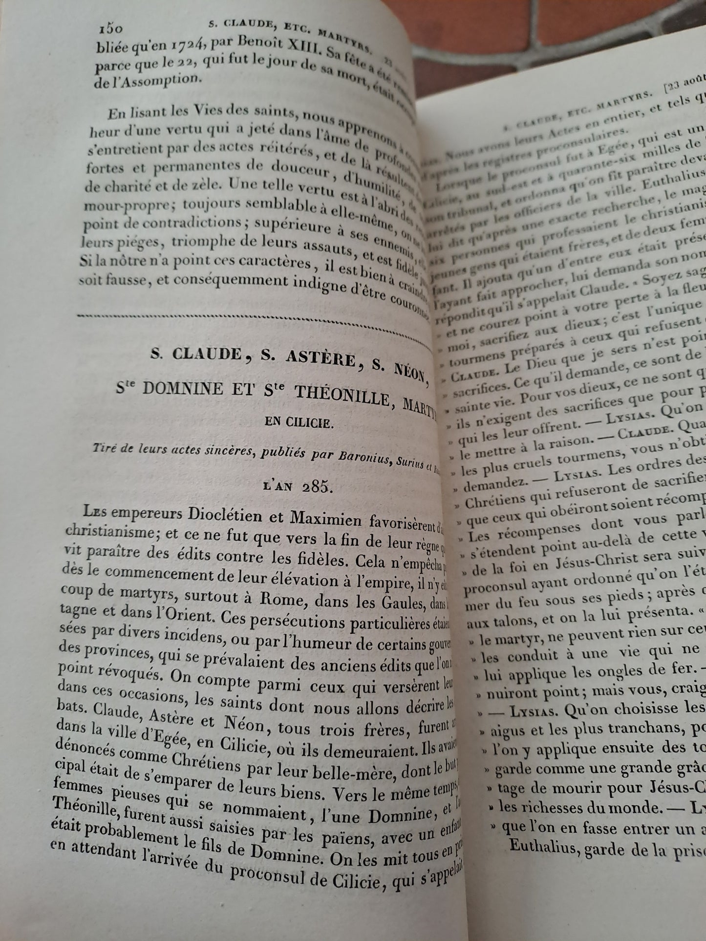 Vies Des Pères, Martyrs Et Autres... Abbé Godescard. T6. 1853.