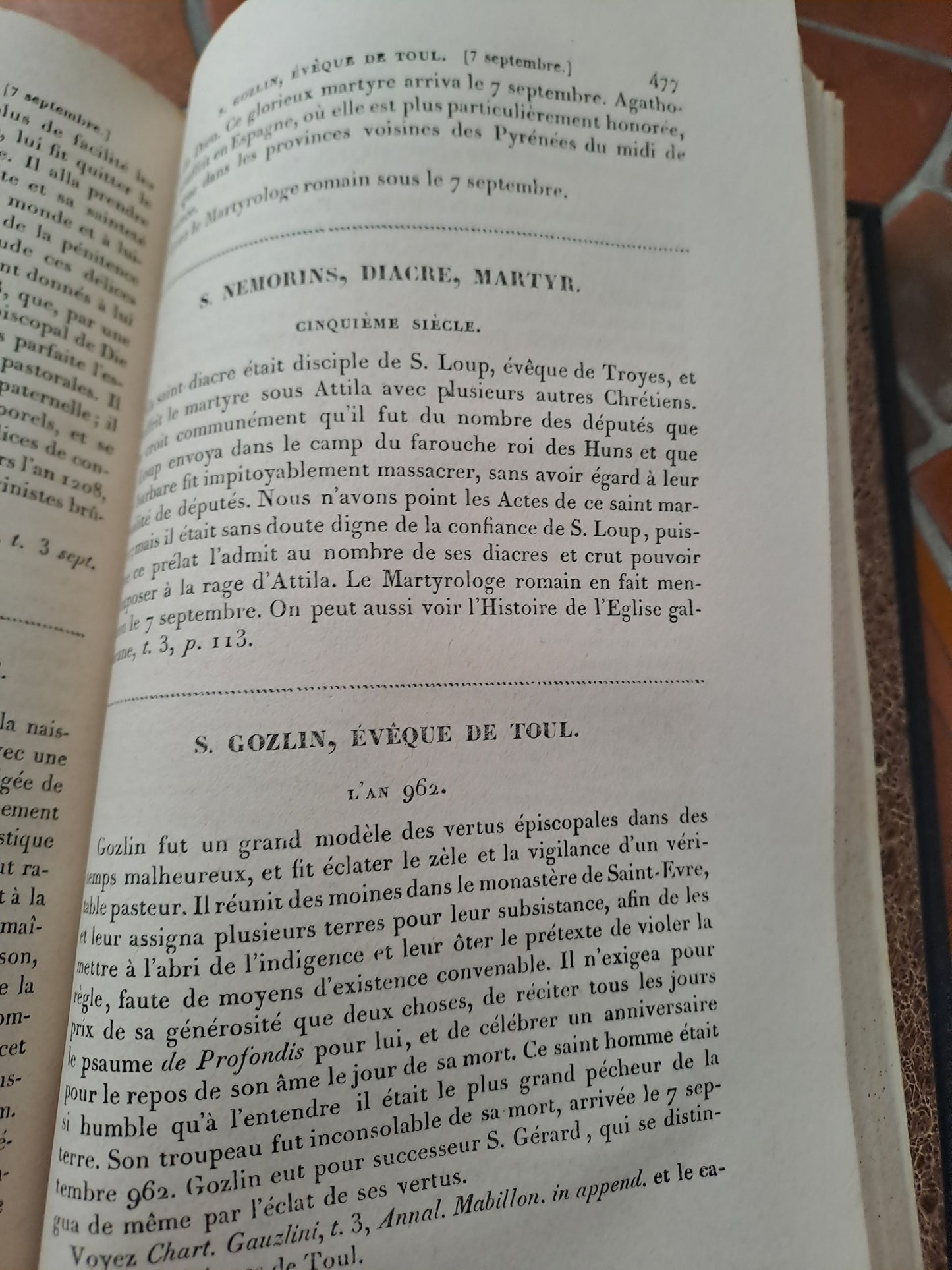 Vies Des Pères, Martyrs Et Autres... Abbé Godescard. T6. 1853.