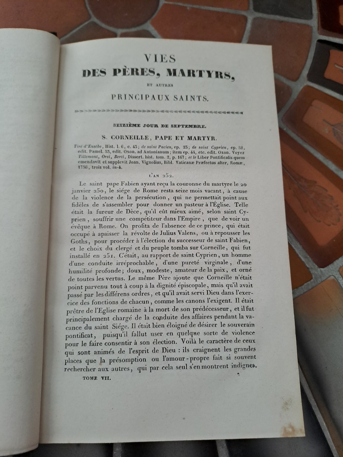 Vies Des Pères, Martyrs Et Autres.. T7. Abbé Godescard. 1853.