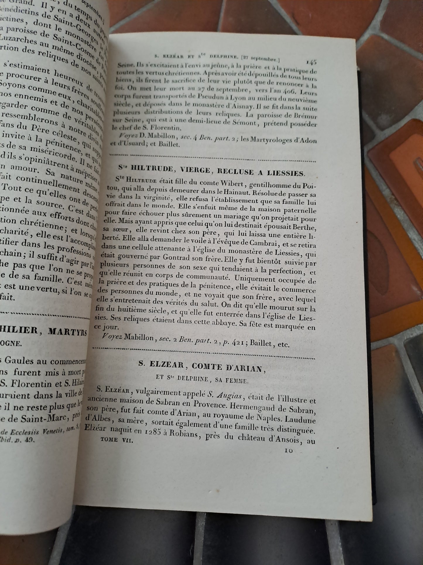 Vies Des Pères, Martyrs Et Autres.. T7. Abbé Godescard. 1853.