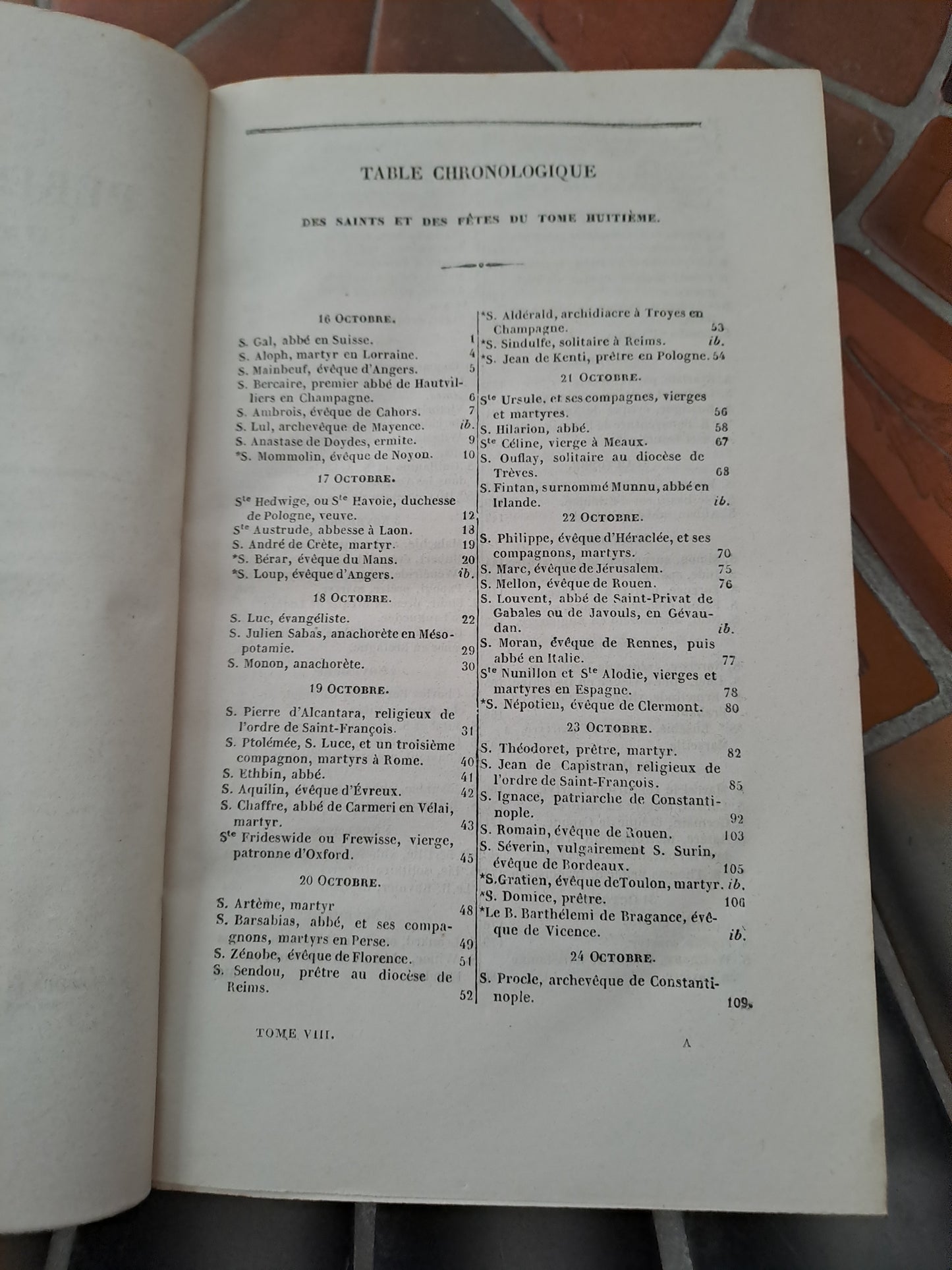 Vies Des Pères, Martyrs Et Autres... T8. Abbé Godescard.