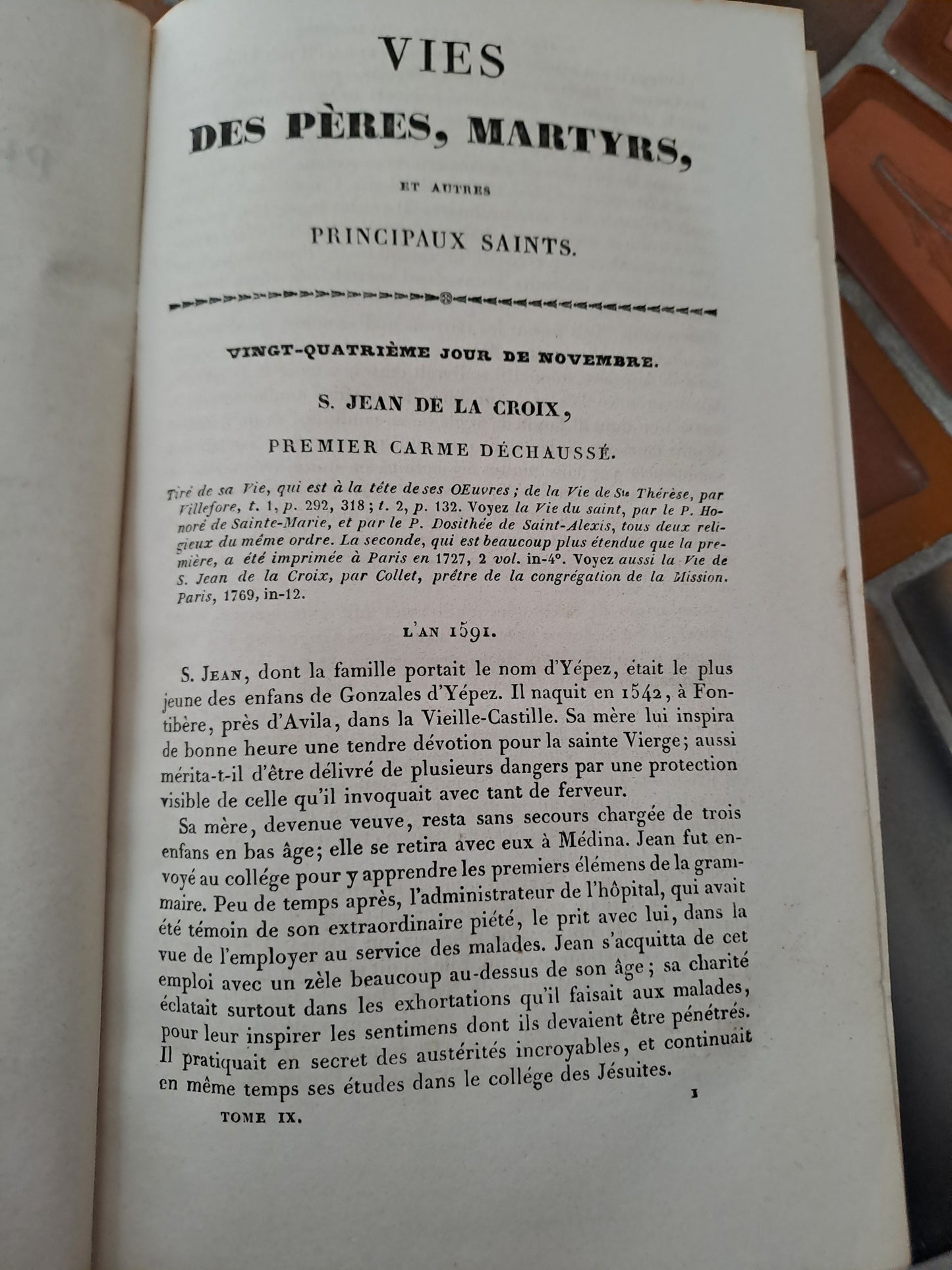 Vies Des Pères, Martyrs Et Autres... Abbé Godescard.  T9. 1853.