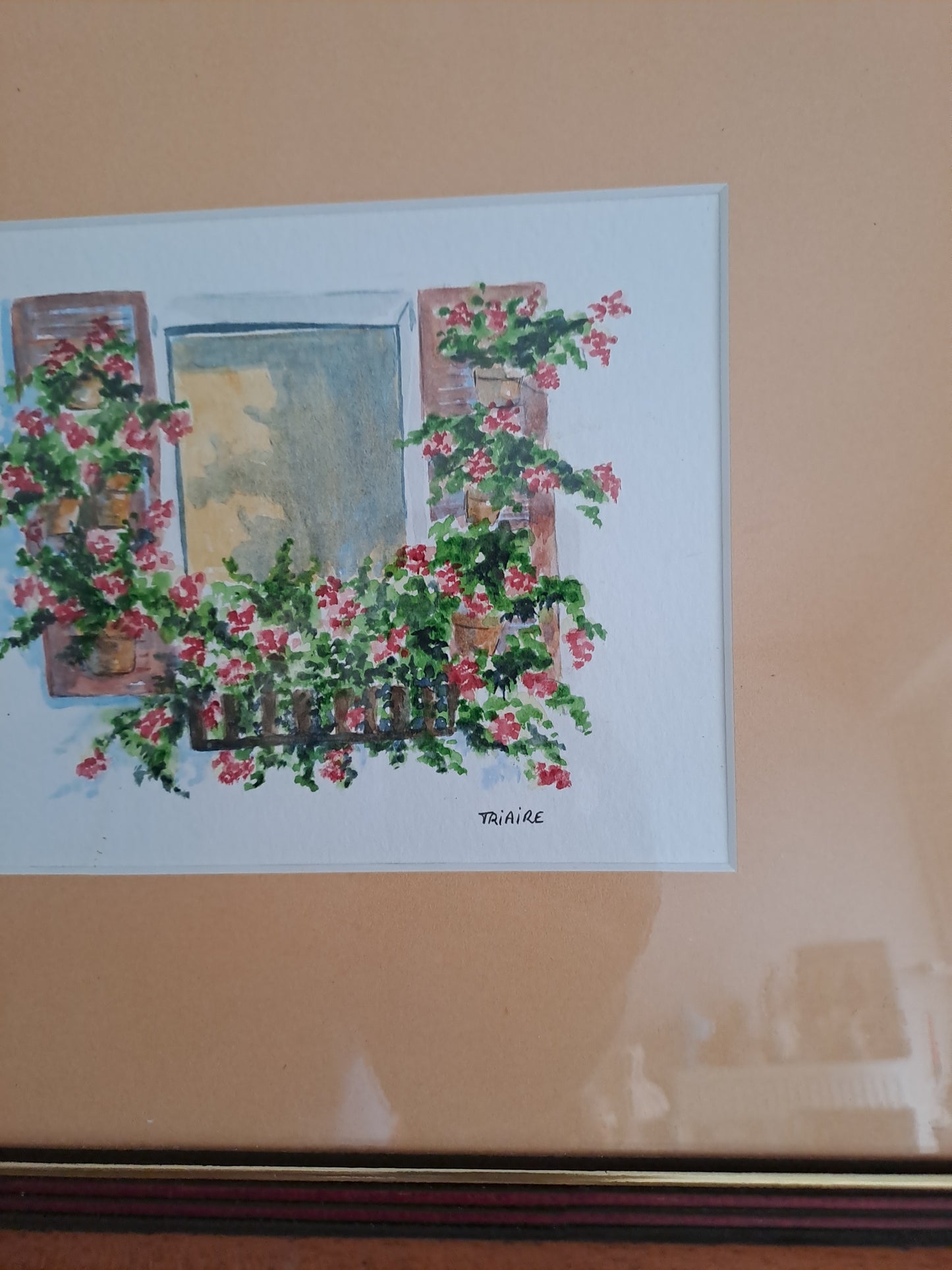 Aquarelle. Signé Triaire. 33.5X27.5 Cm.