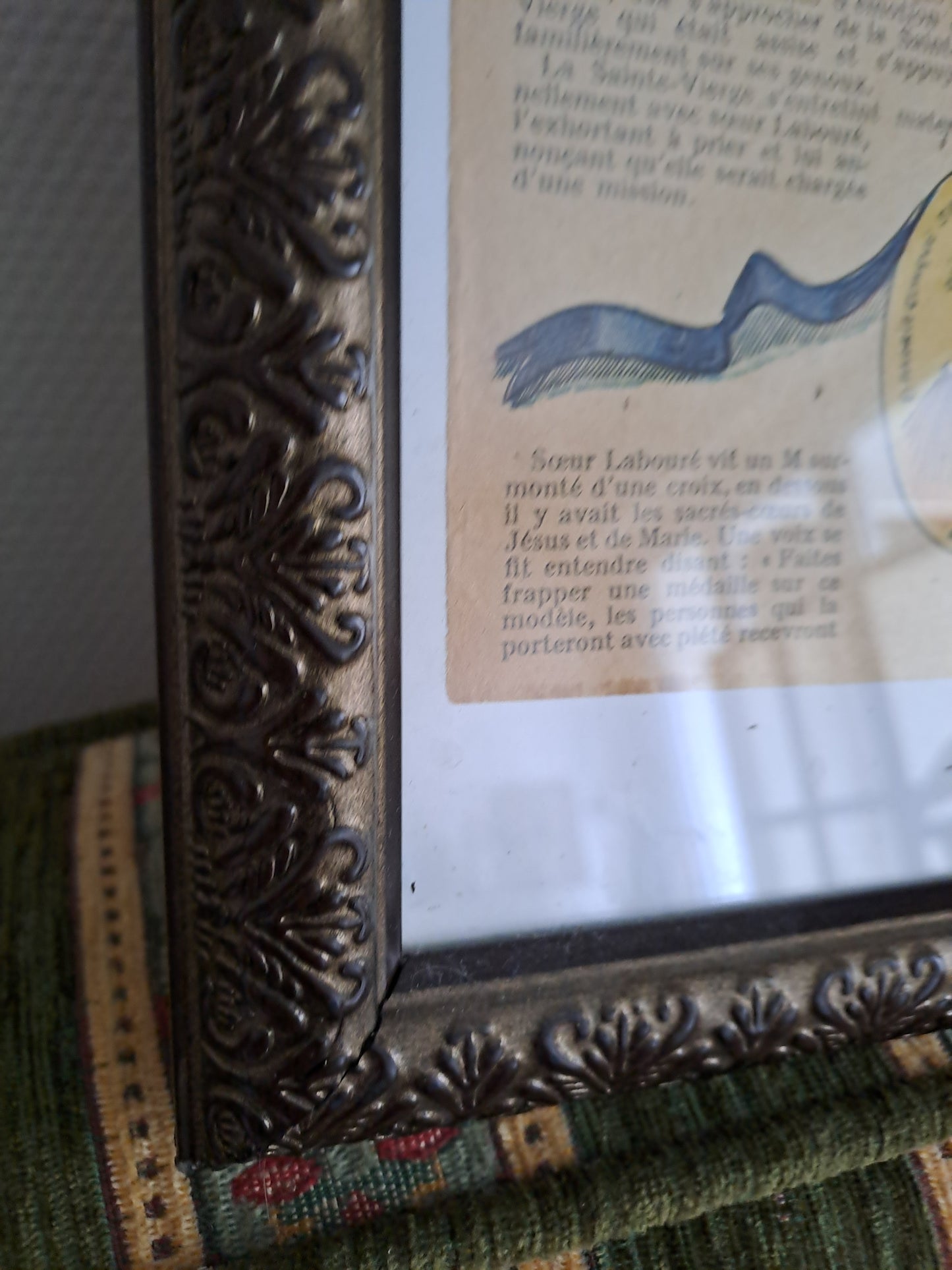 Tableau "histoire de la médaille miraculeuse".