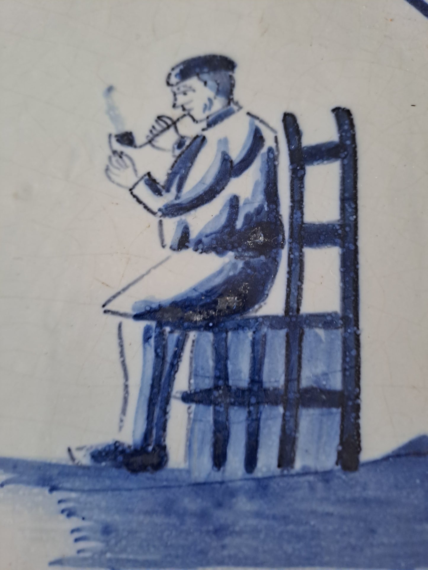 Carreau Delft Antique. Holland. 13 Cm X 13 Cm. 6.