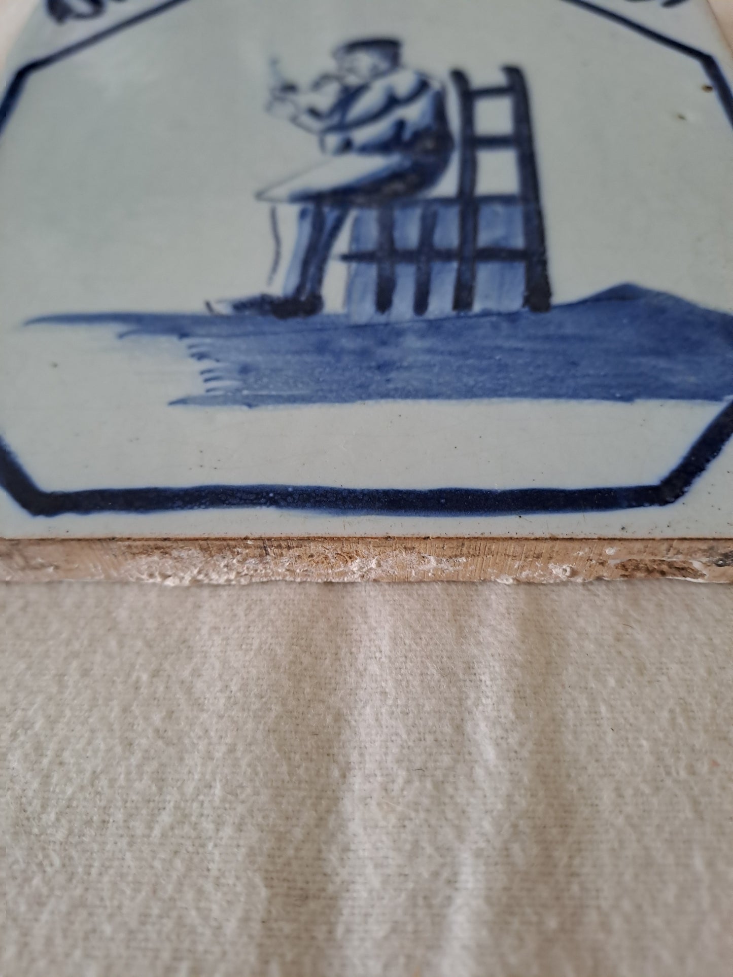 Carreau Delft Antique. Holland. 13 Cm X 13 Cm. 6.