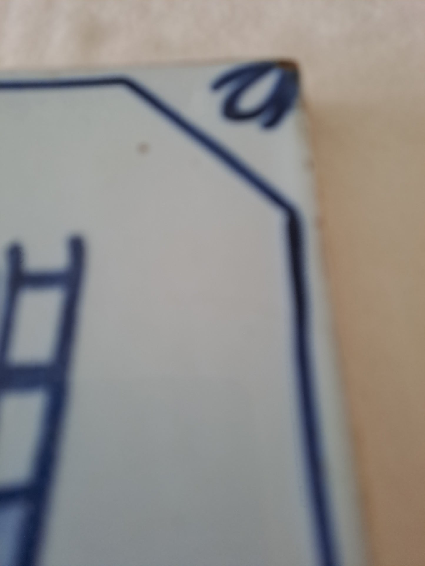 Carreau Delft Antique. Holland. 13 Cm X 13 Cm . 5.