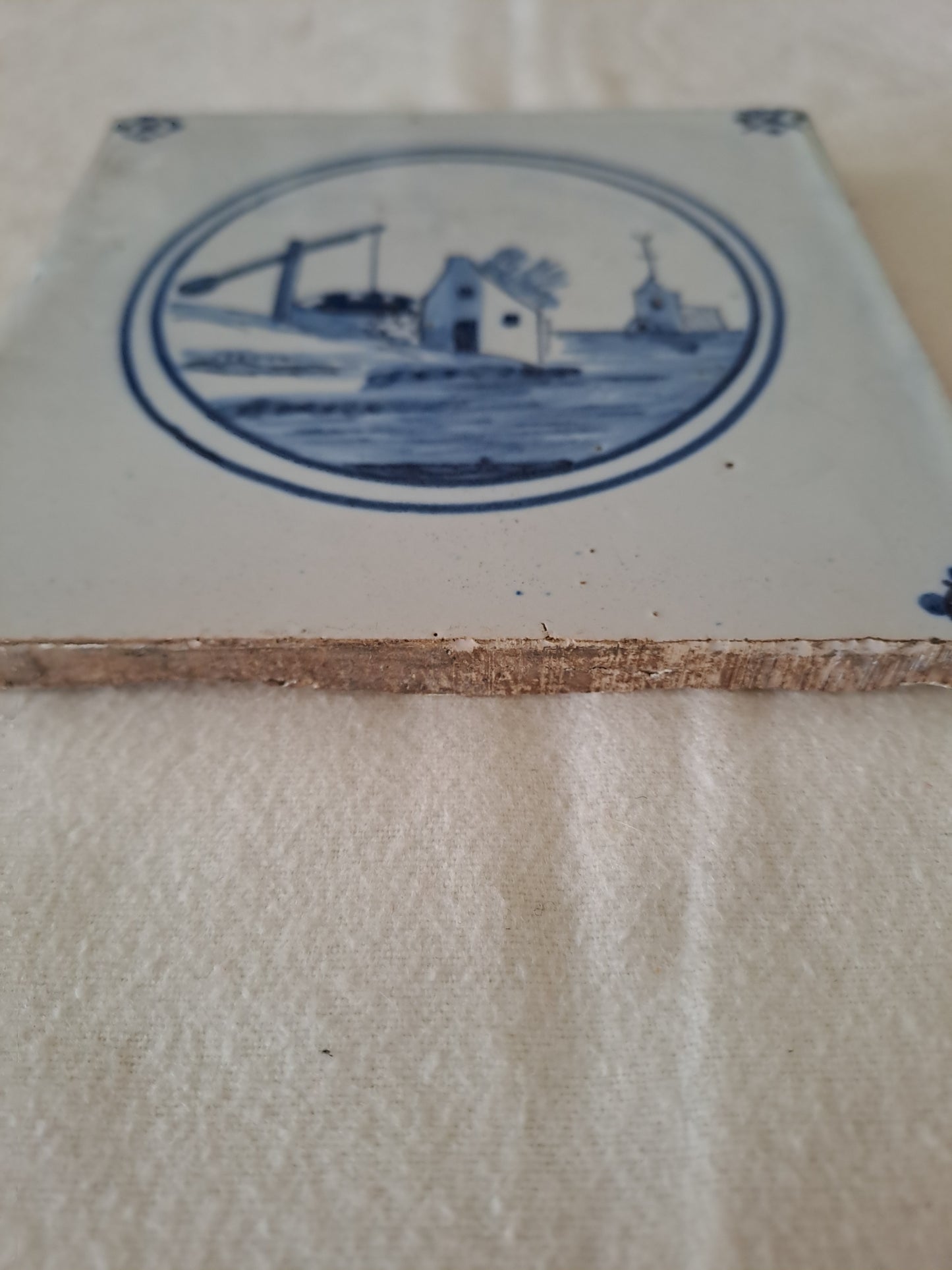 Carreau Delft Antique. Holland. 13 Cm X 13 Cm. 4.