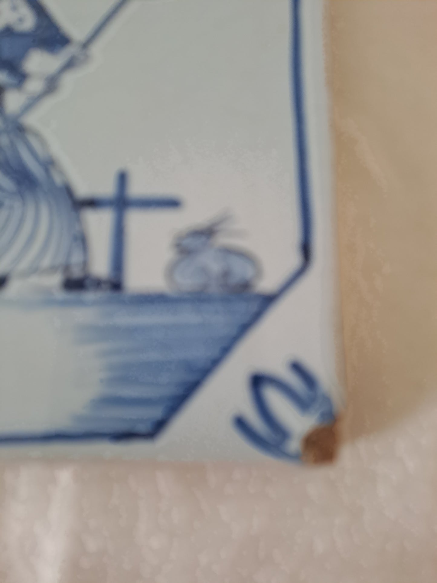 Carreau.  Delft Antique. 13 Cm X 13 Cm. X