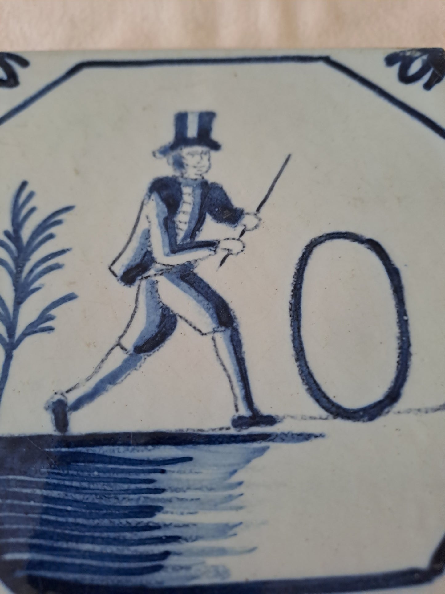 Carreau Delft Antique. Holland. 13 Cm X 13 Cm. 10.