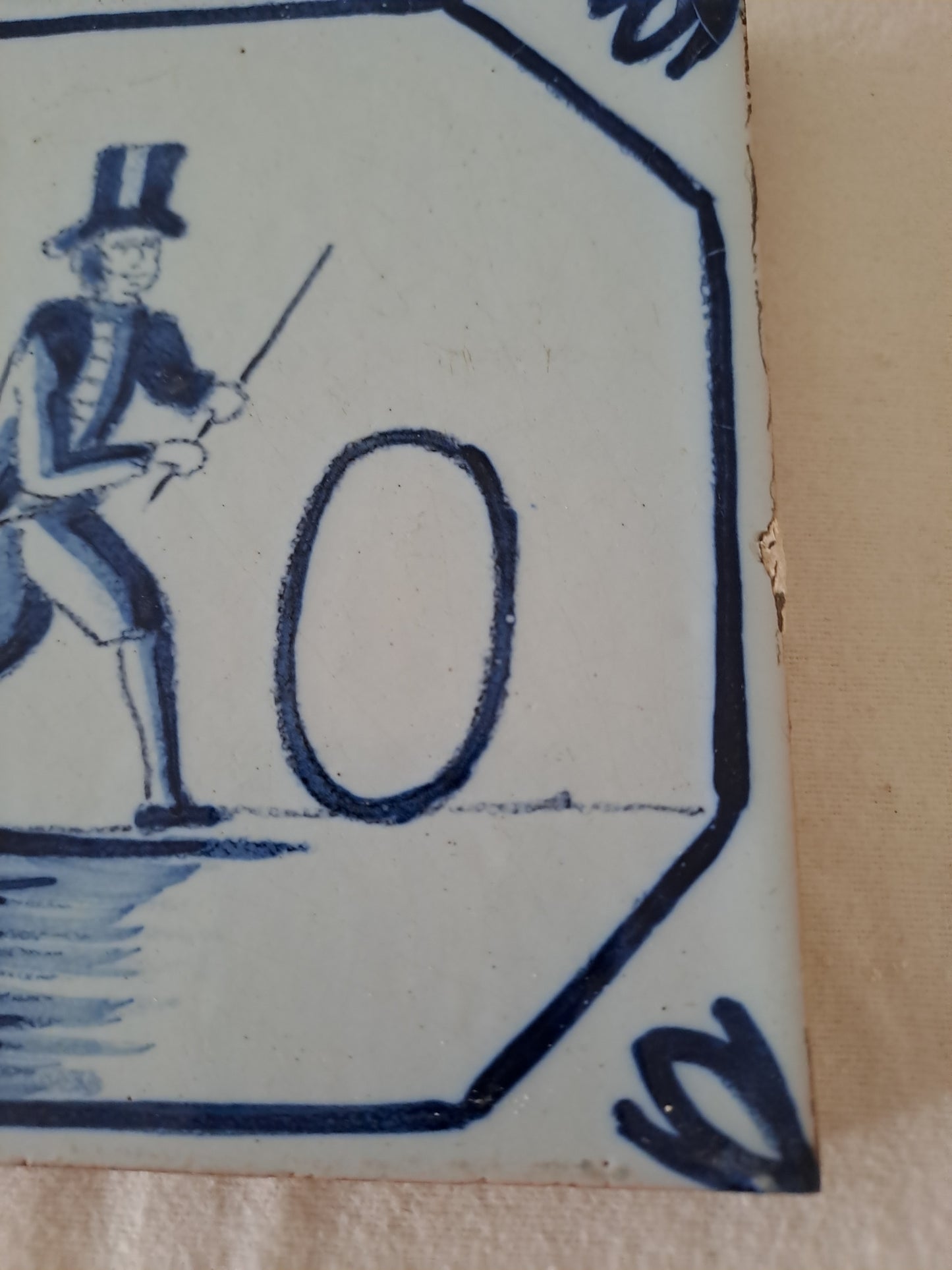 Carreau Delft Antique. Holland. 13 Cm X 13 Cm. 10.