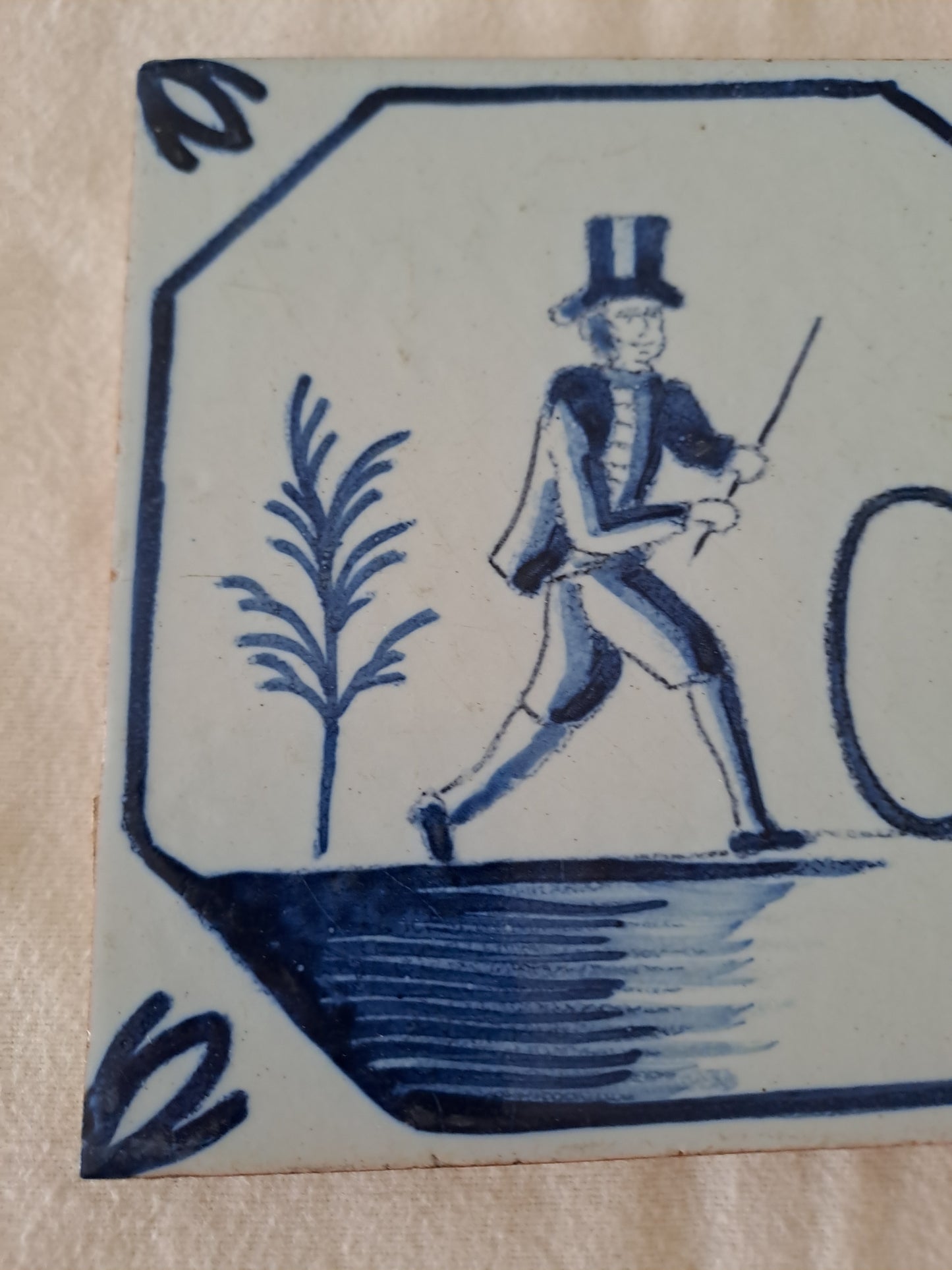 Carreau Delft Antique. Holland. 13 Cm X 13 Cm. 10.