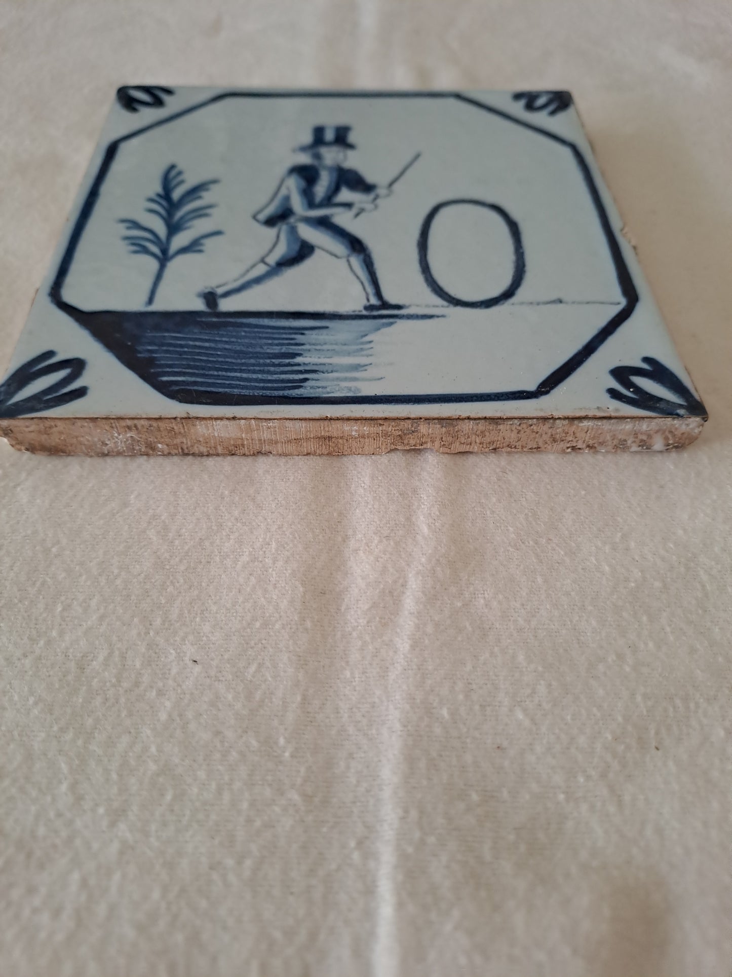 Carreau Delft Antique. Holland. 13 Cm X 13 Cm. 10.