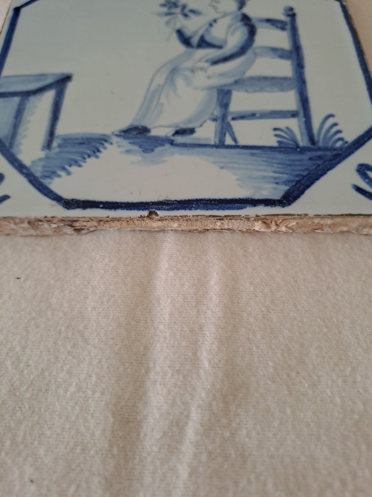 Carreau Delft Antique. Holland.  13 Cm X 13 Cm. 13.