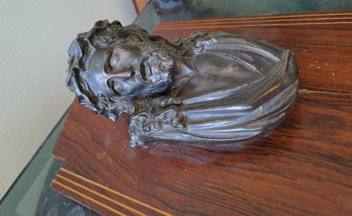 Benitier Christ À La Couronne D'Épines Ancienne decoration vintage catholique